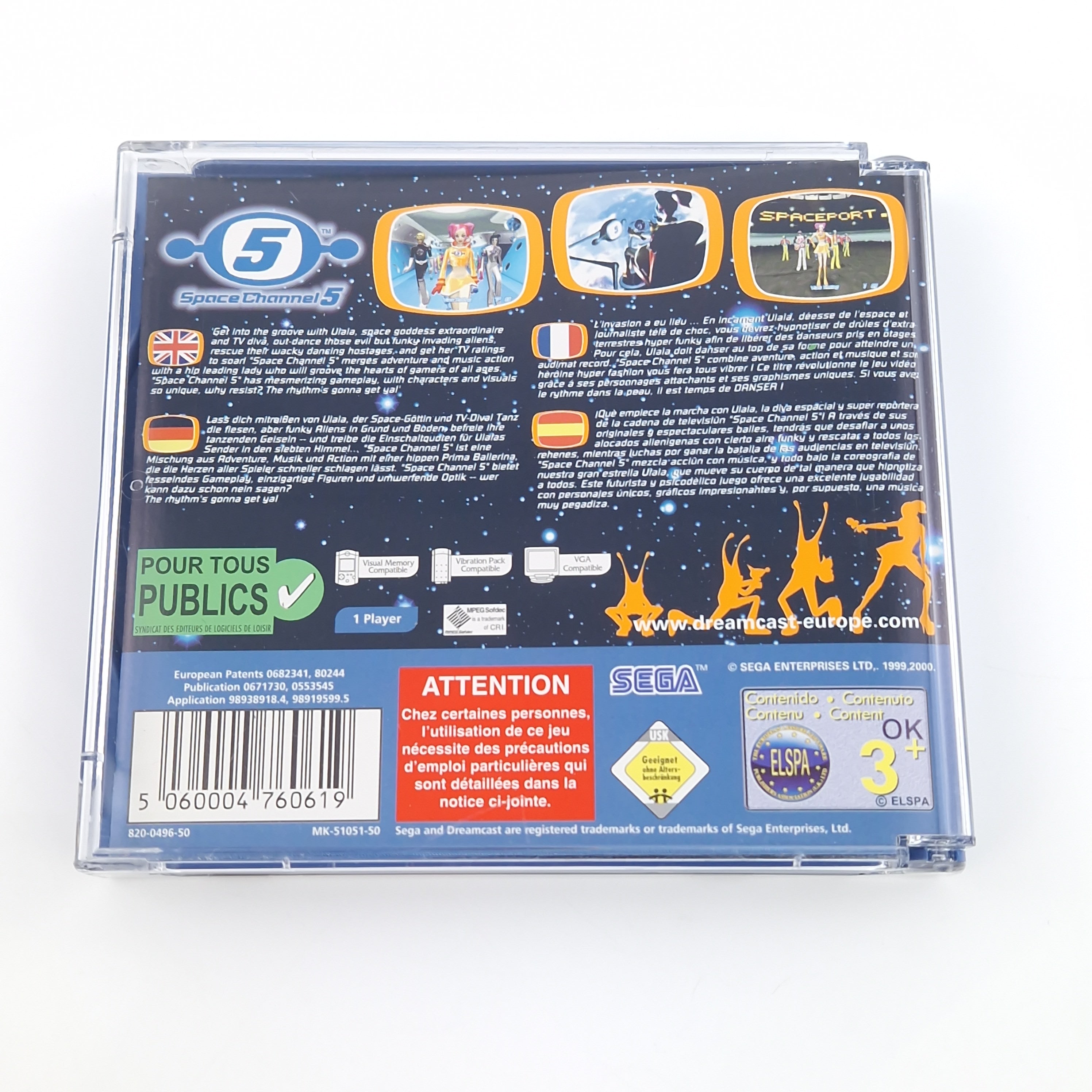 Sega Dreamcast Spiel – Space Channel 5 OVP PAL