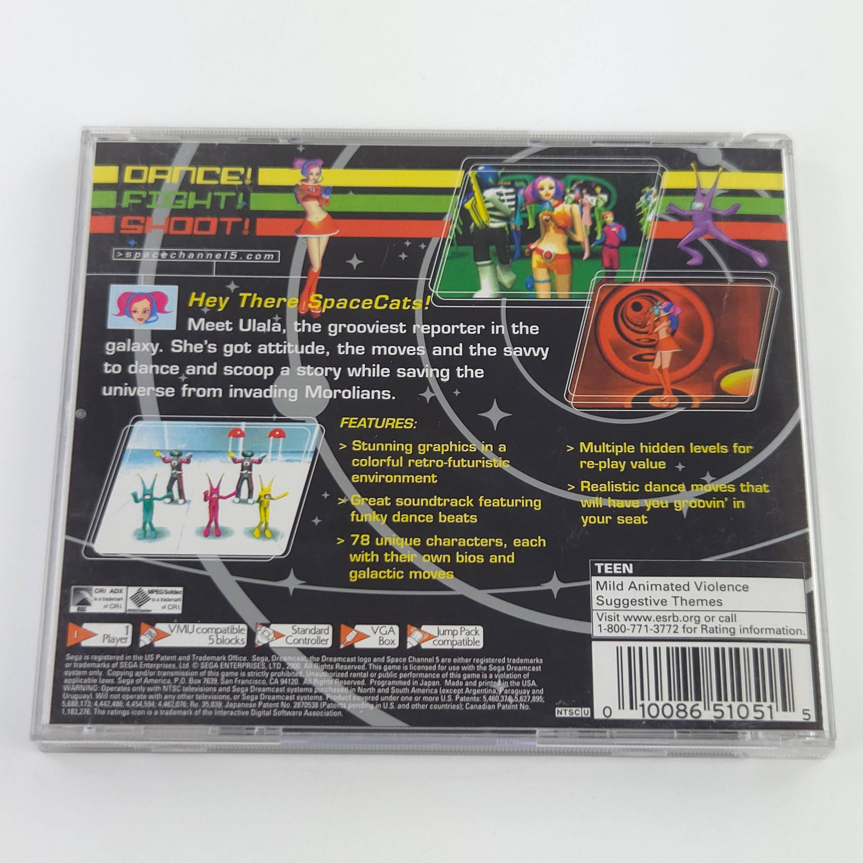 Sega Dreamcast Spiel – Space Channel 5 (OVP)