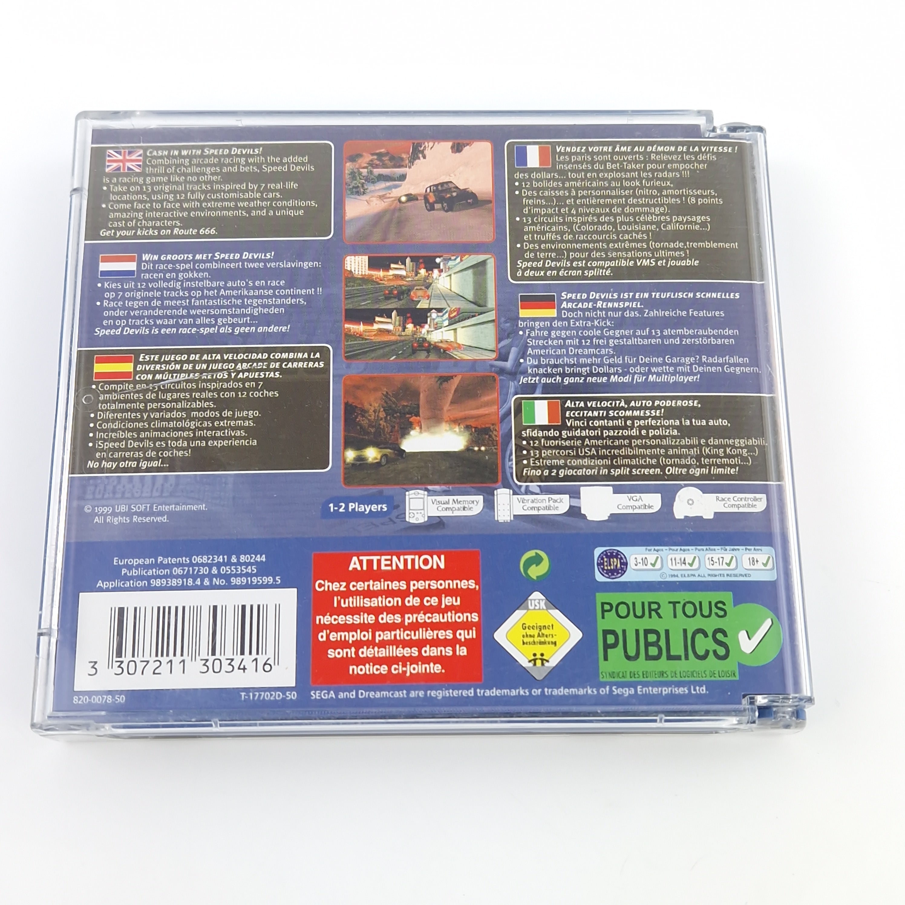 Sega Dreamcast Spiel – Speed Devils (OVP PAL)