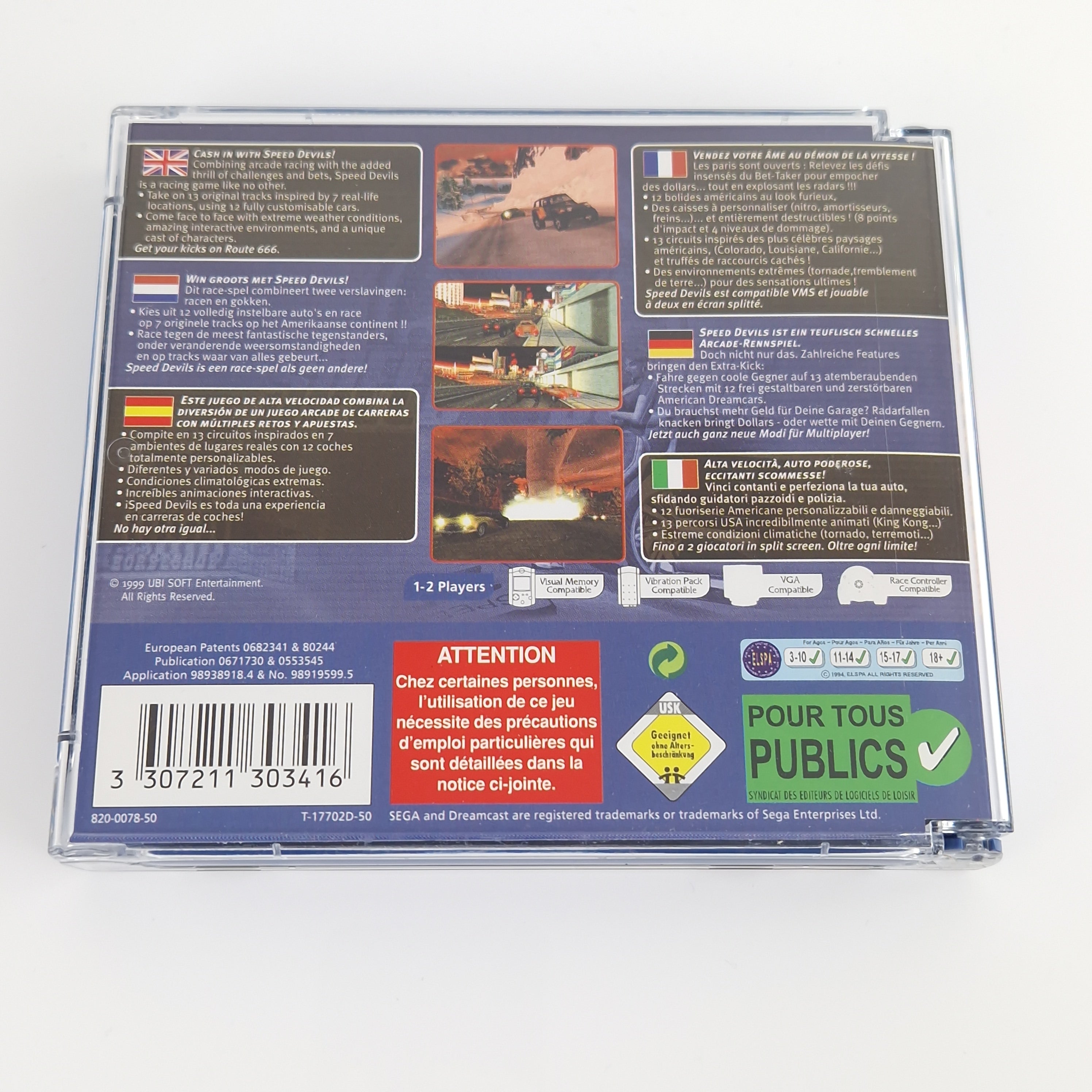 Sega Dreamcast Spiel – Speed Devils (PAL OVP CIB)