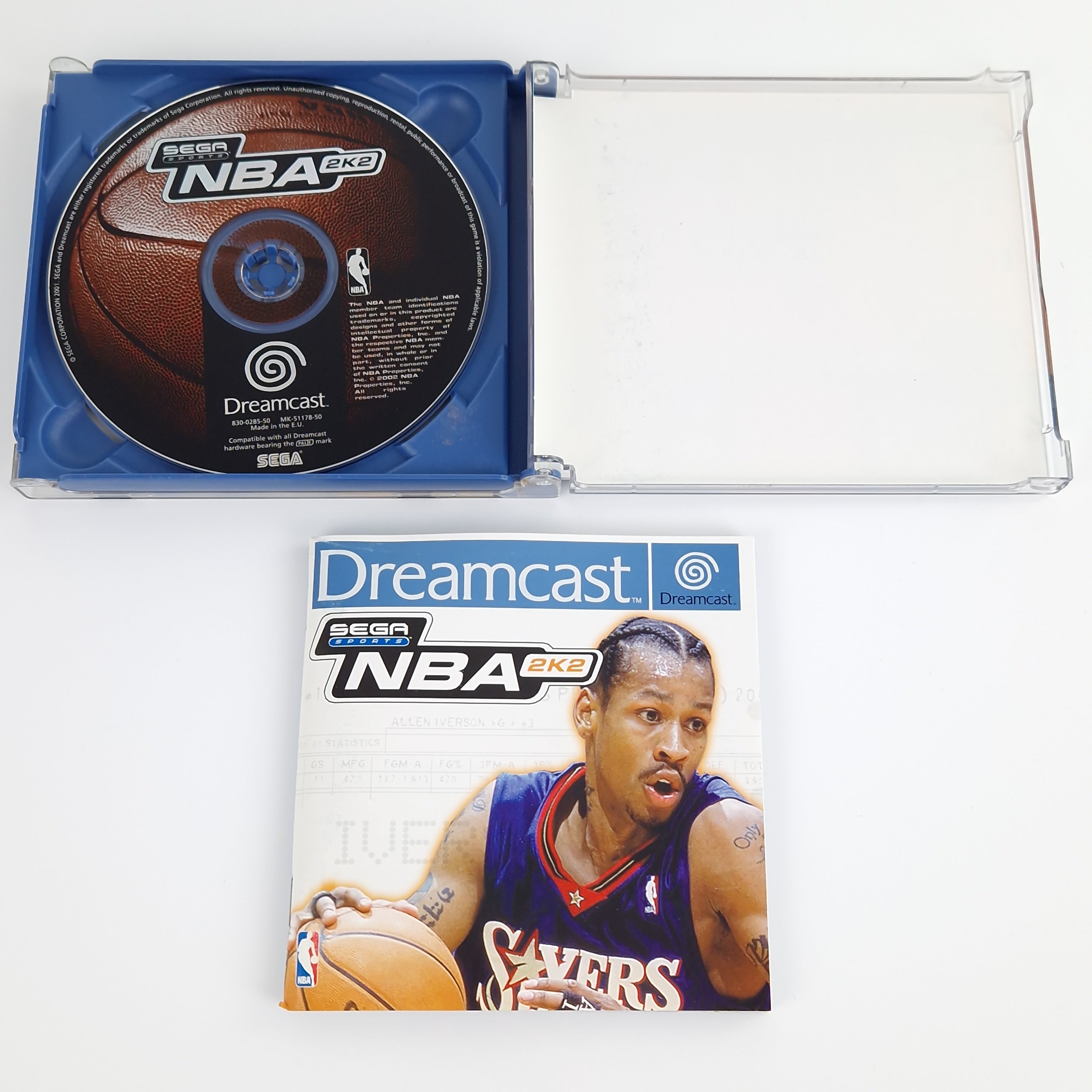 Sega Dreamcast Spiel – Sega Sports NBA 2K2 OVP CIB