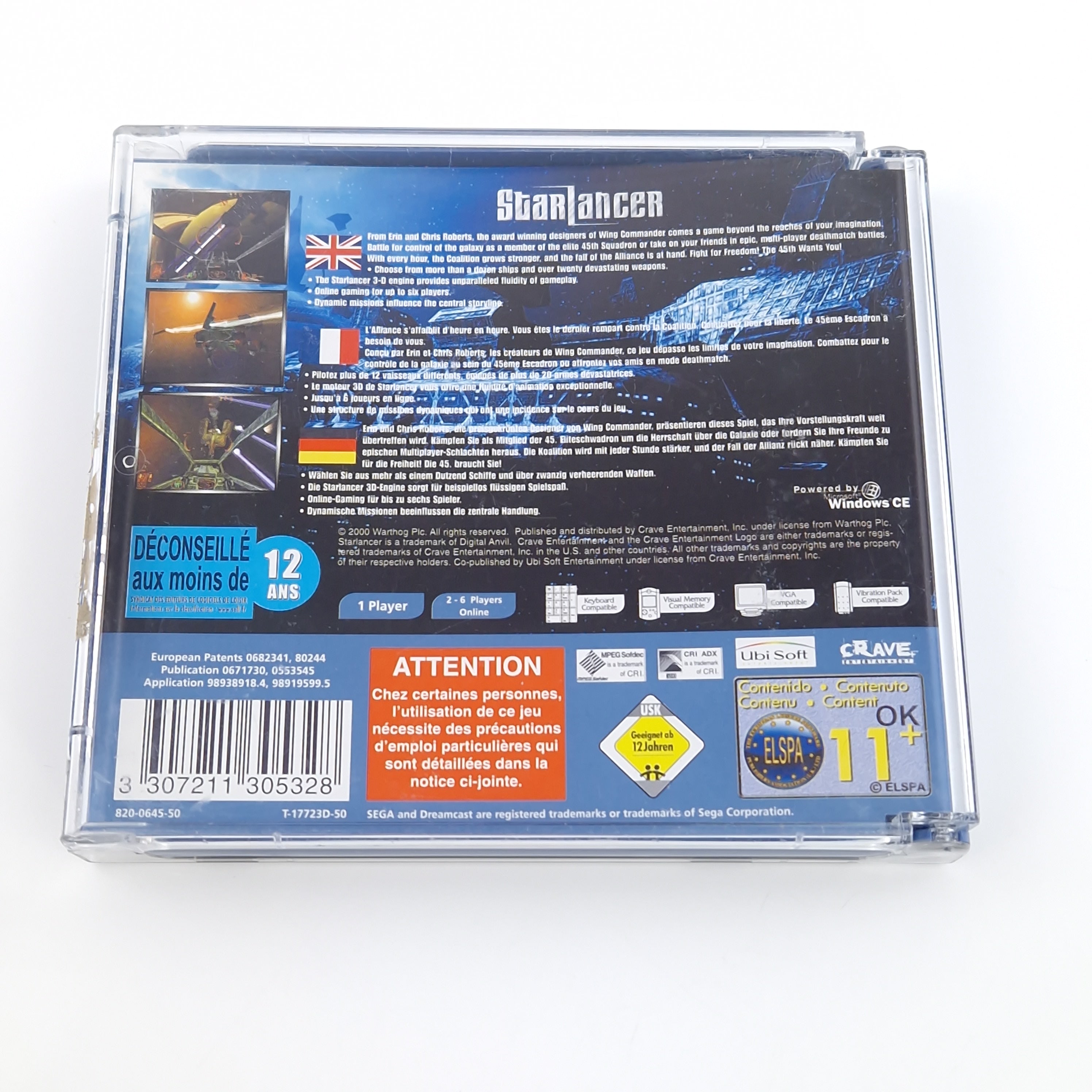 Sega Dreamcast Spiel – Starlancer (PAL OVP Anleitung)