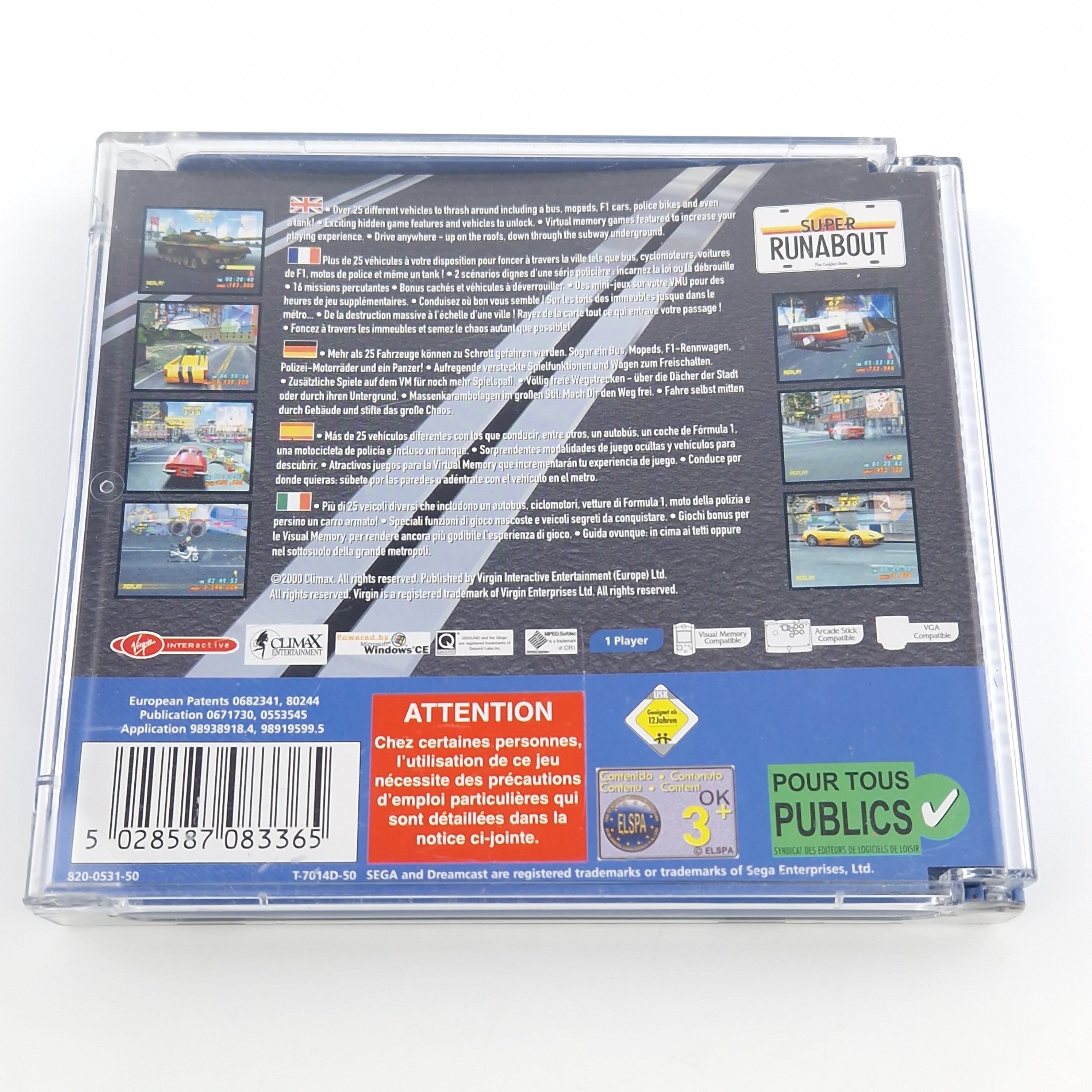 Sega Dreamcast Spiel – Super Runabout The Golden State PAL