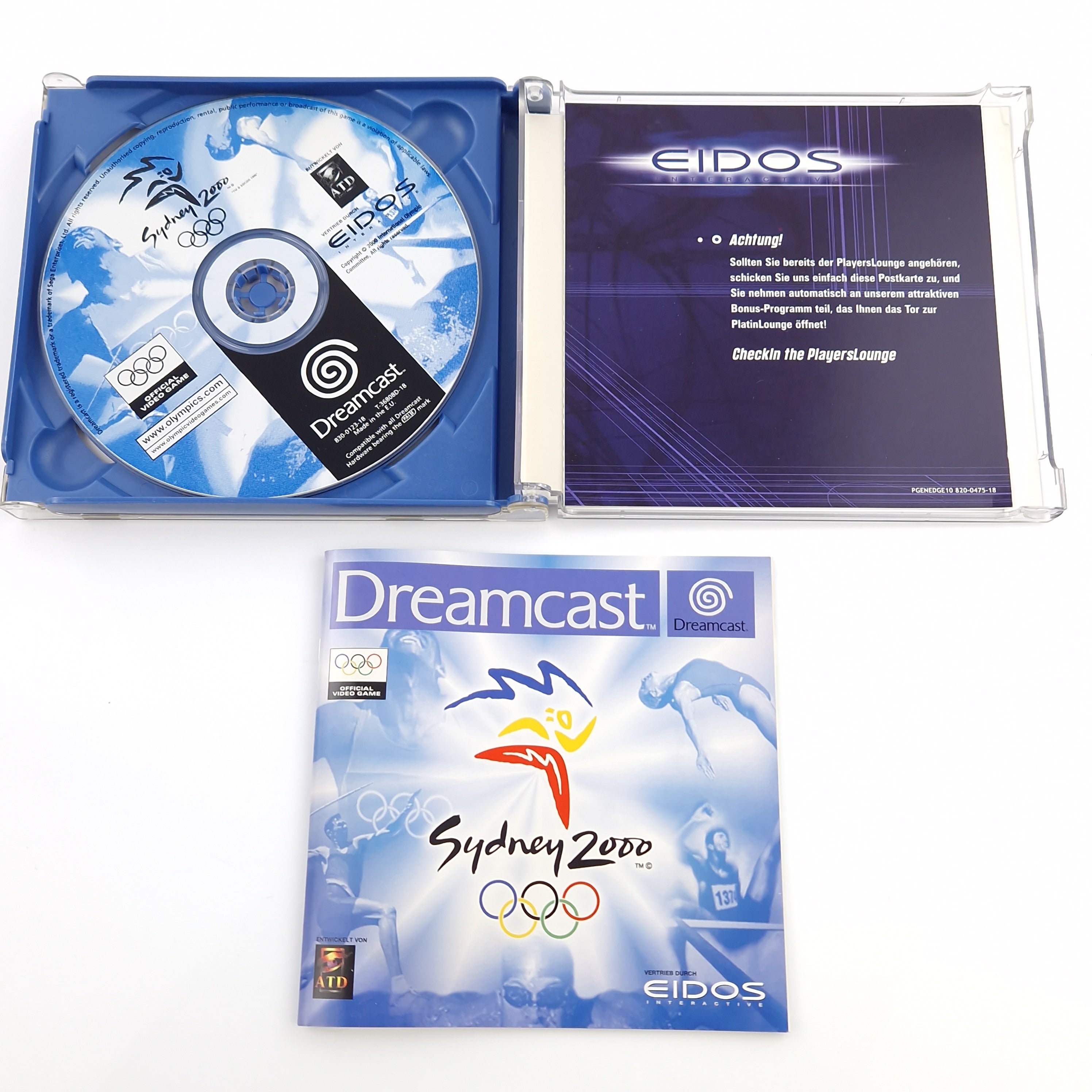 Sega Dreamcast Spiel – Sydney 2000 (PAL OVP Anleitung)