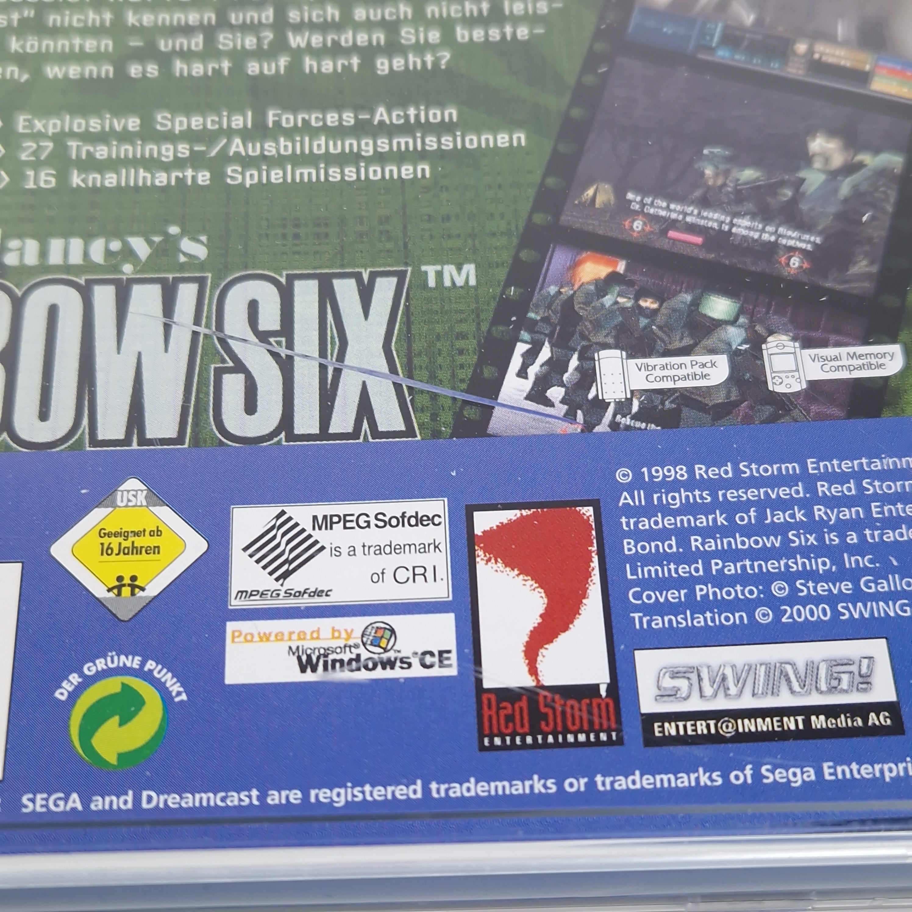 Sega Dreamcast Spiel – Tom Clancys Rainbow Six (OVP PAL)