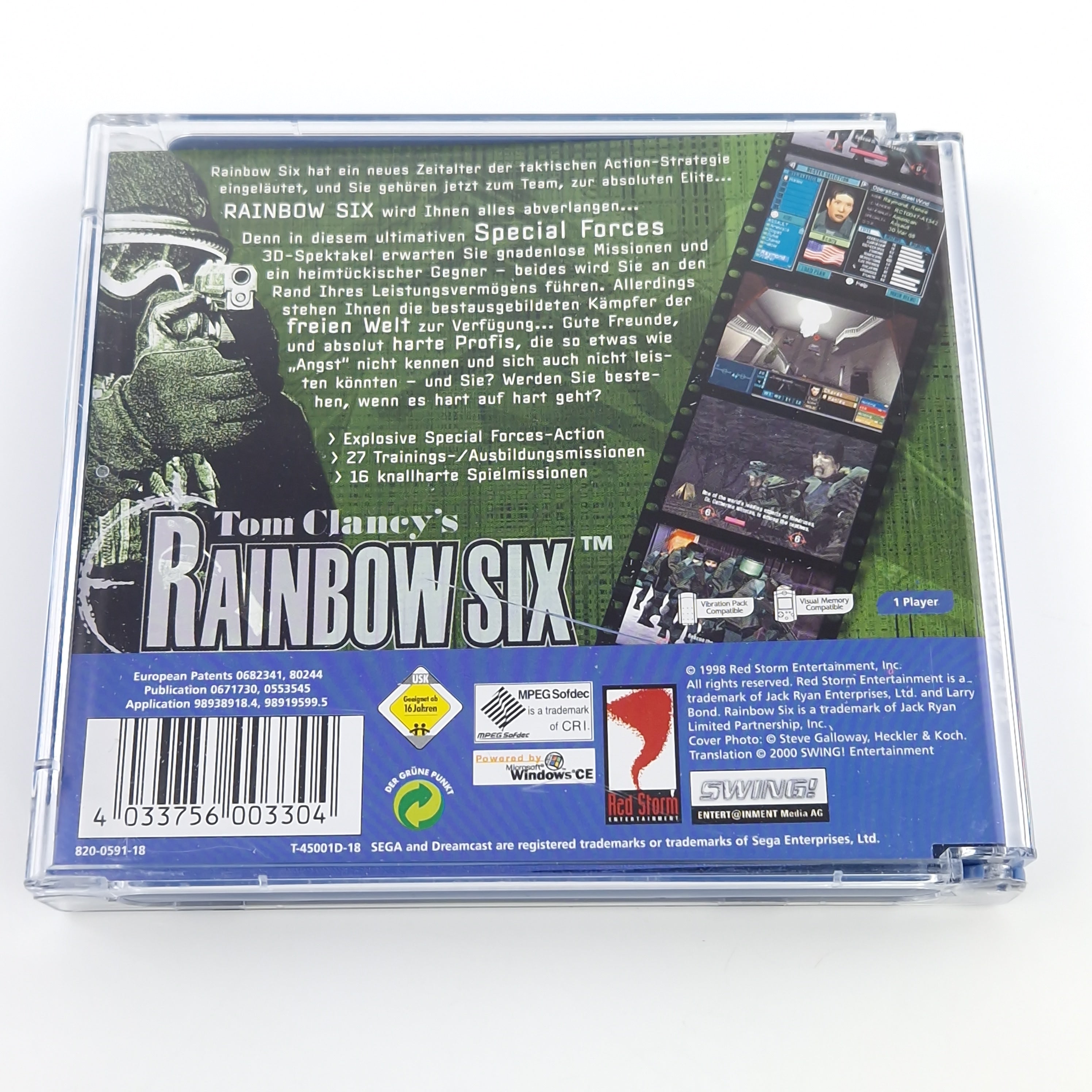 Sega Dreamcast Spiel – Tom Clancys Rainbow Six (OVP PAL)