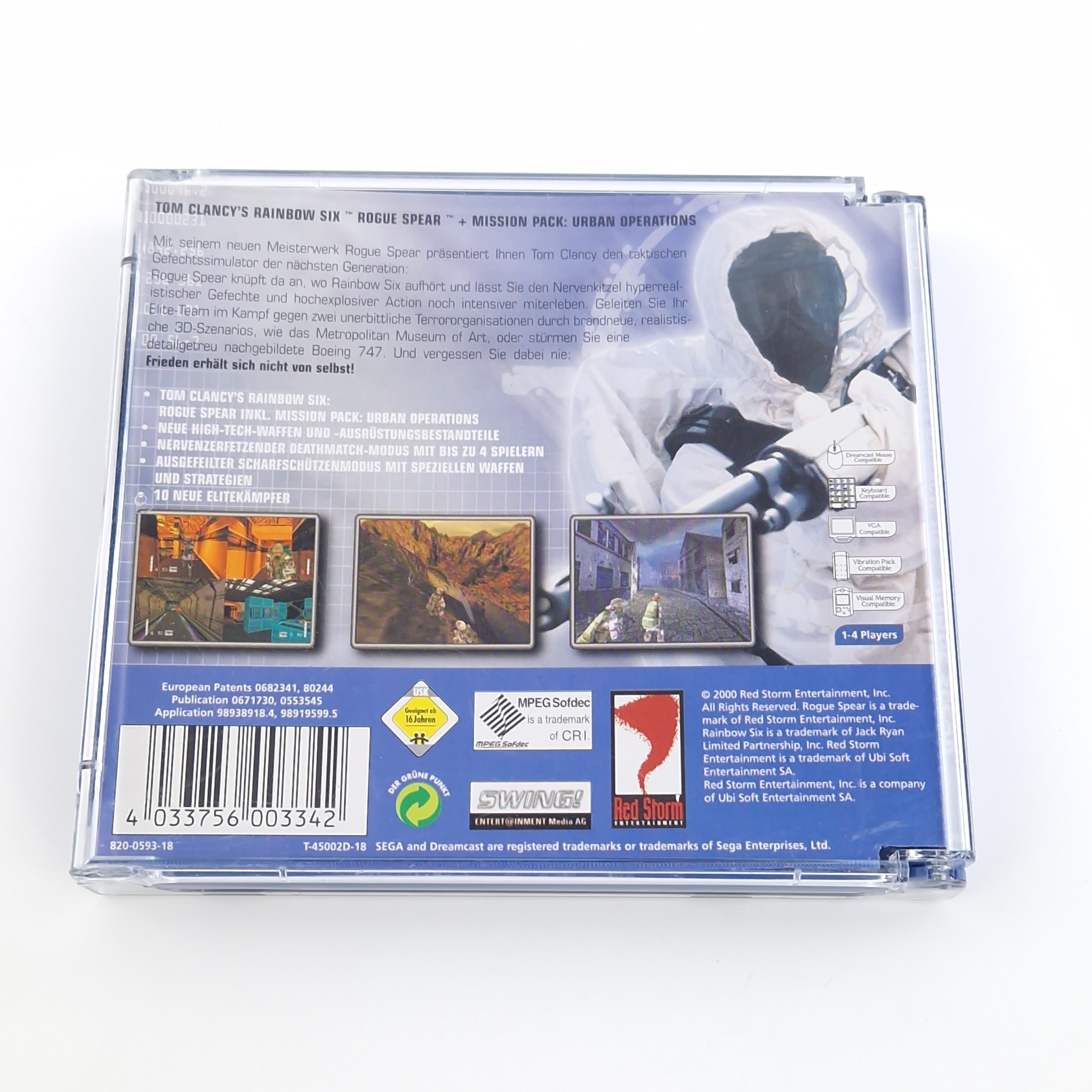 Sega Dreamcast Spiel – Rainbow Six Rogue Spear PAL