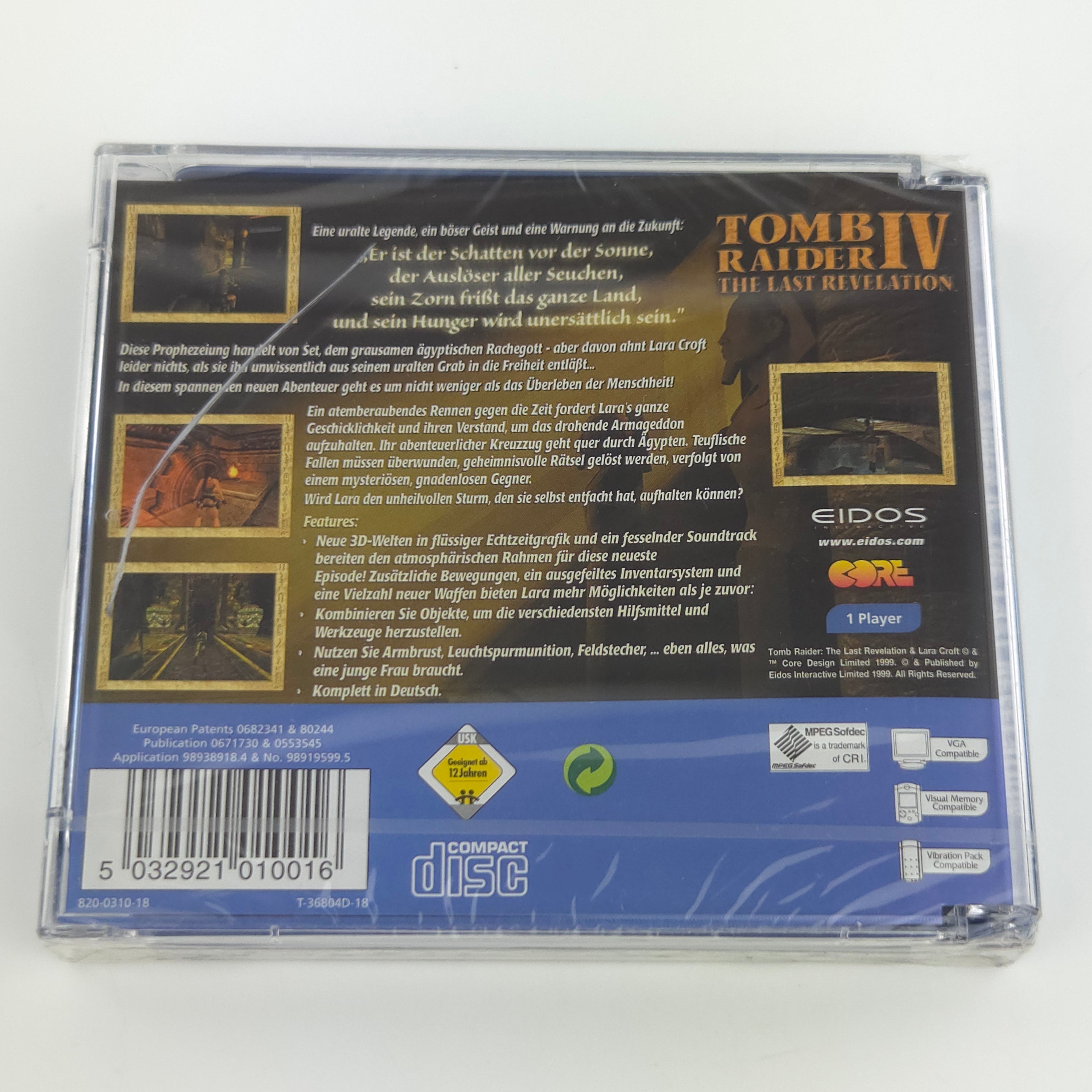 Sega Dreamcast Spiel – Tomb Raider IV The Last Revelation Neu