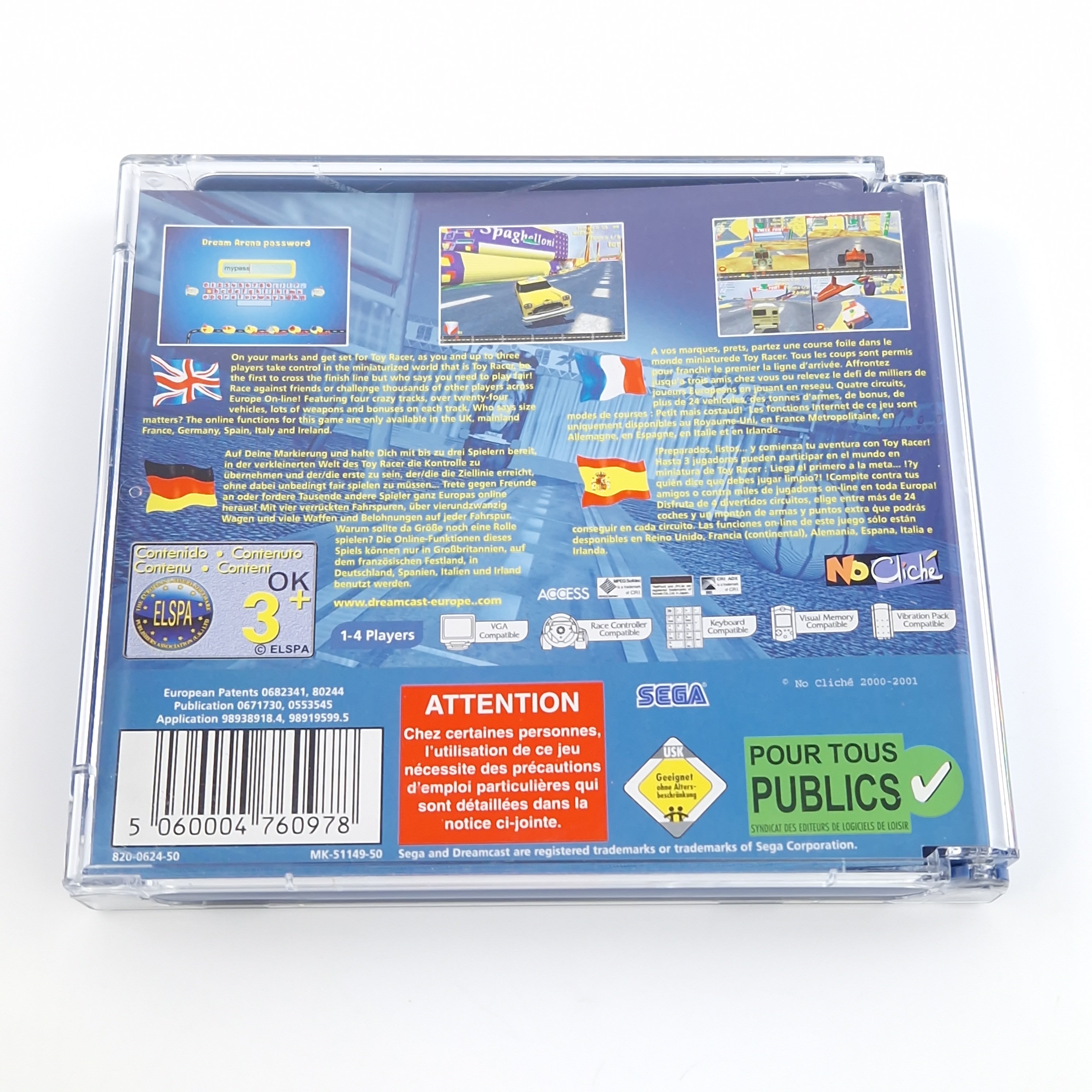 Sega Dreamcast Spiel – Toy Racer (OVP Anleitung CD)