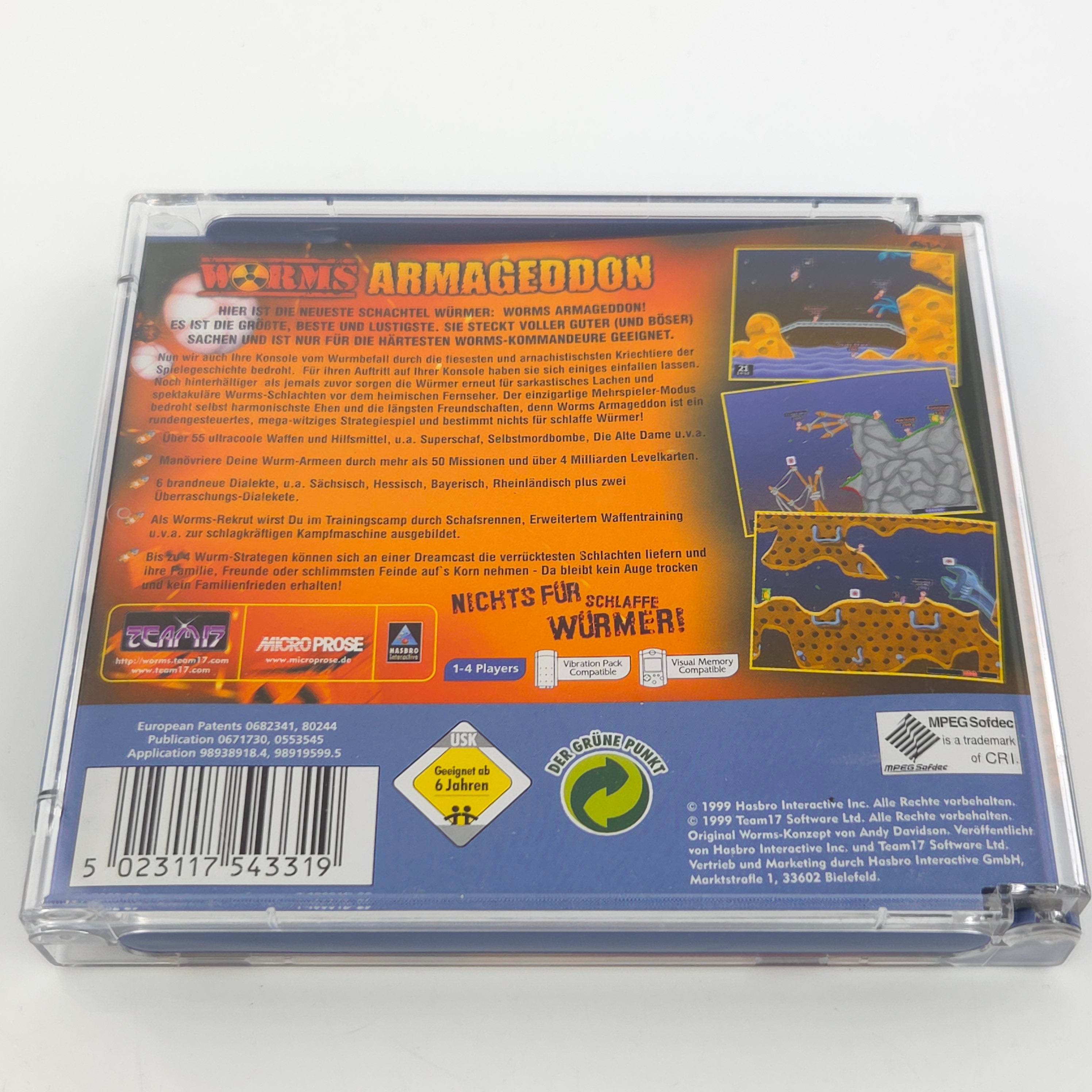 Sega Dreamcast Spiel – Worms Armageddon OVP PAL