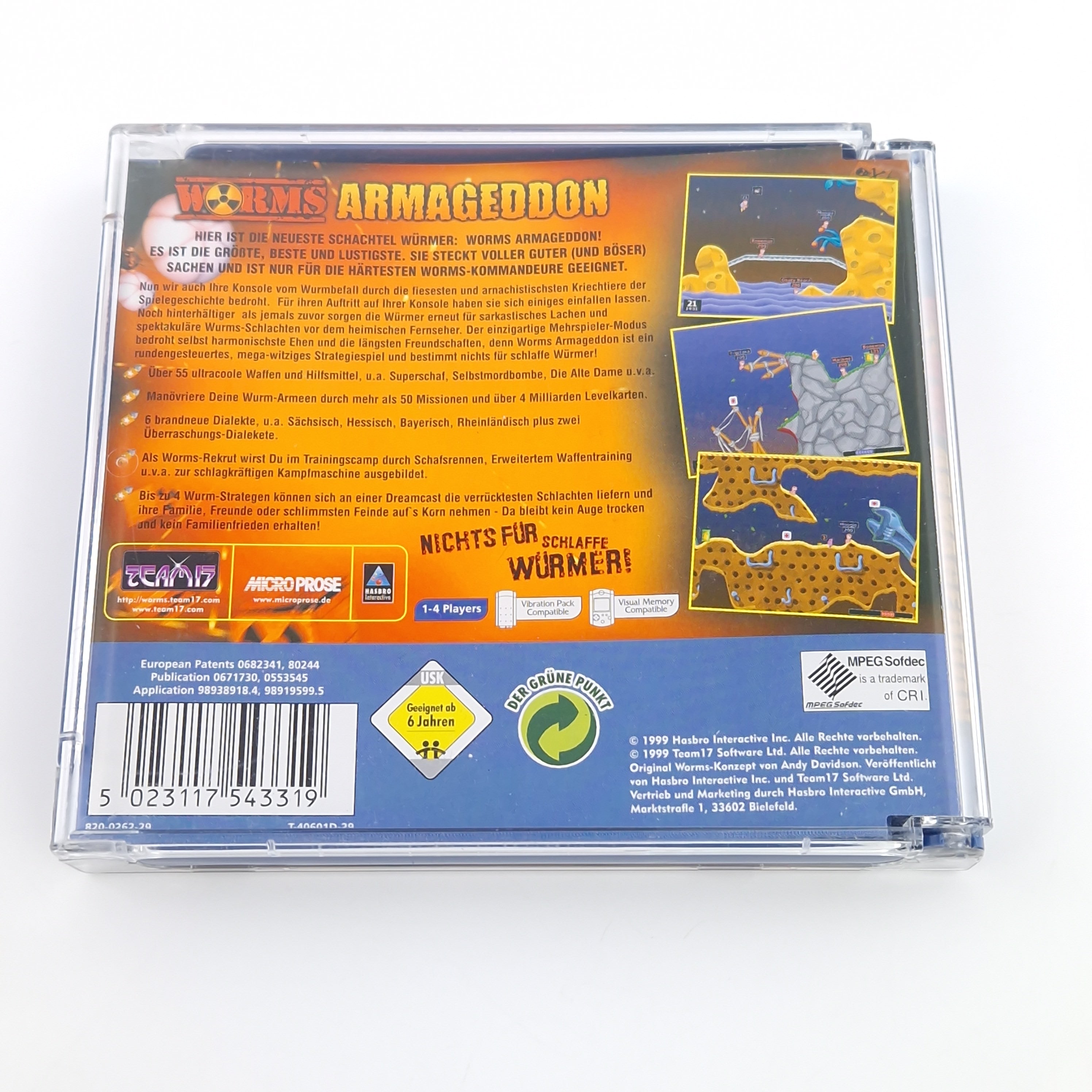 Sega Dreamcast Spiel – Worms Armageddon (OVP PAL)