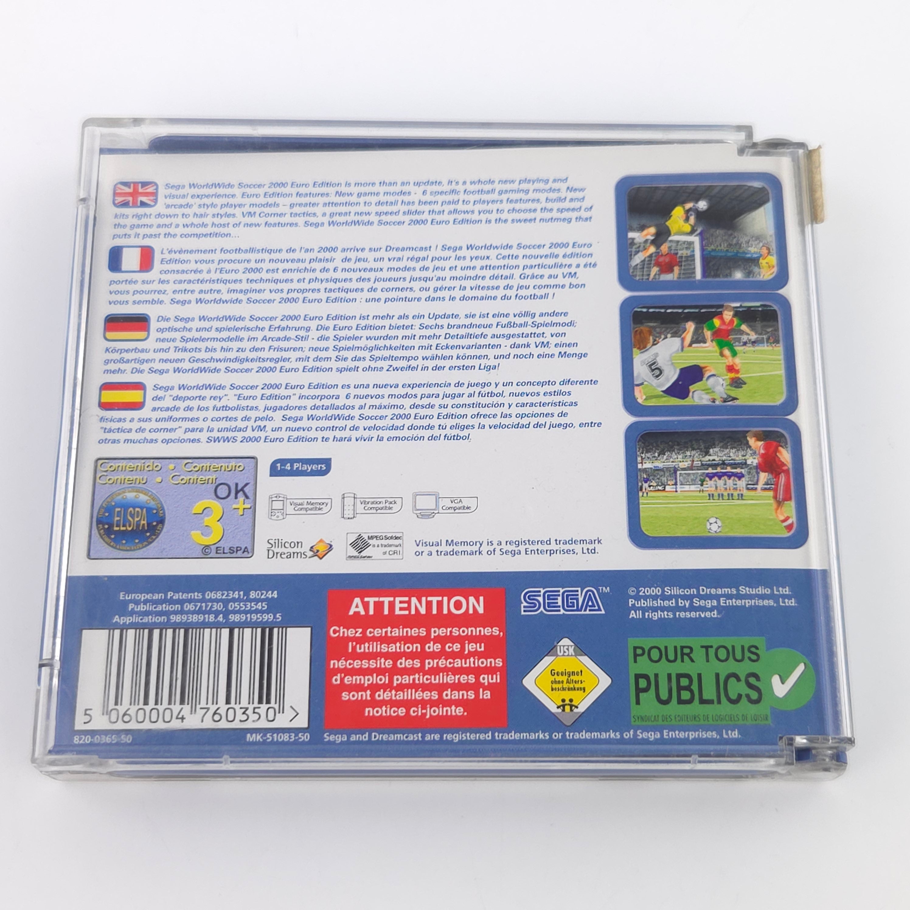 Sega Dreamcast Spiel – Sega Worldwide Soccer 2000 (PAL)
