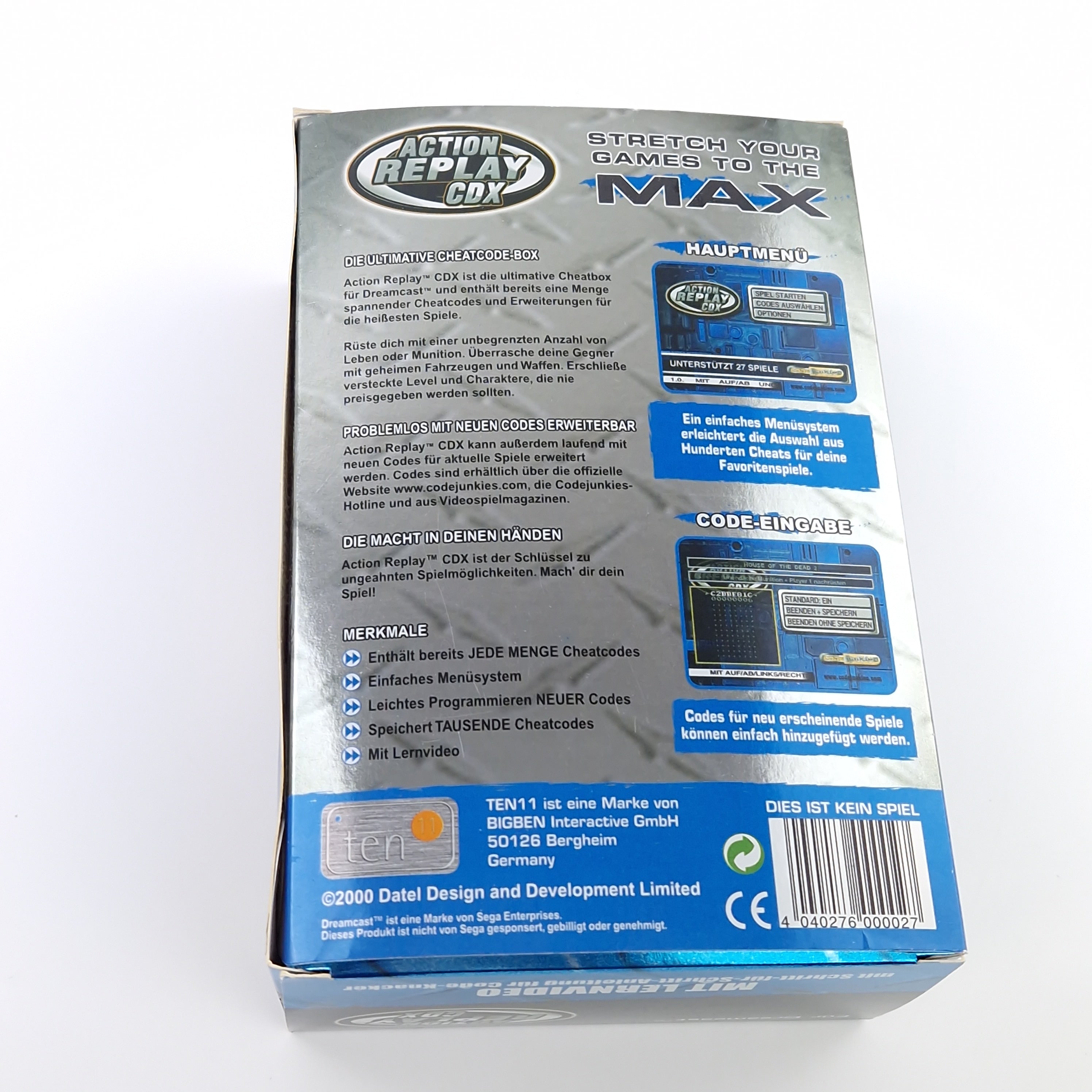 Sega Dreamcast Zubehör – Action Replay CDX Ultimate Cheatbox
