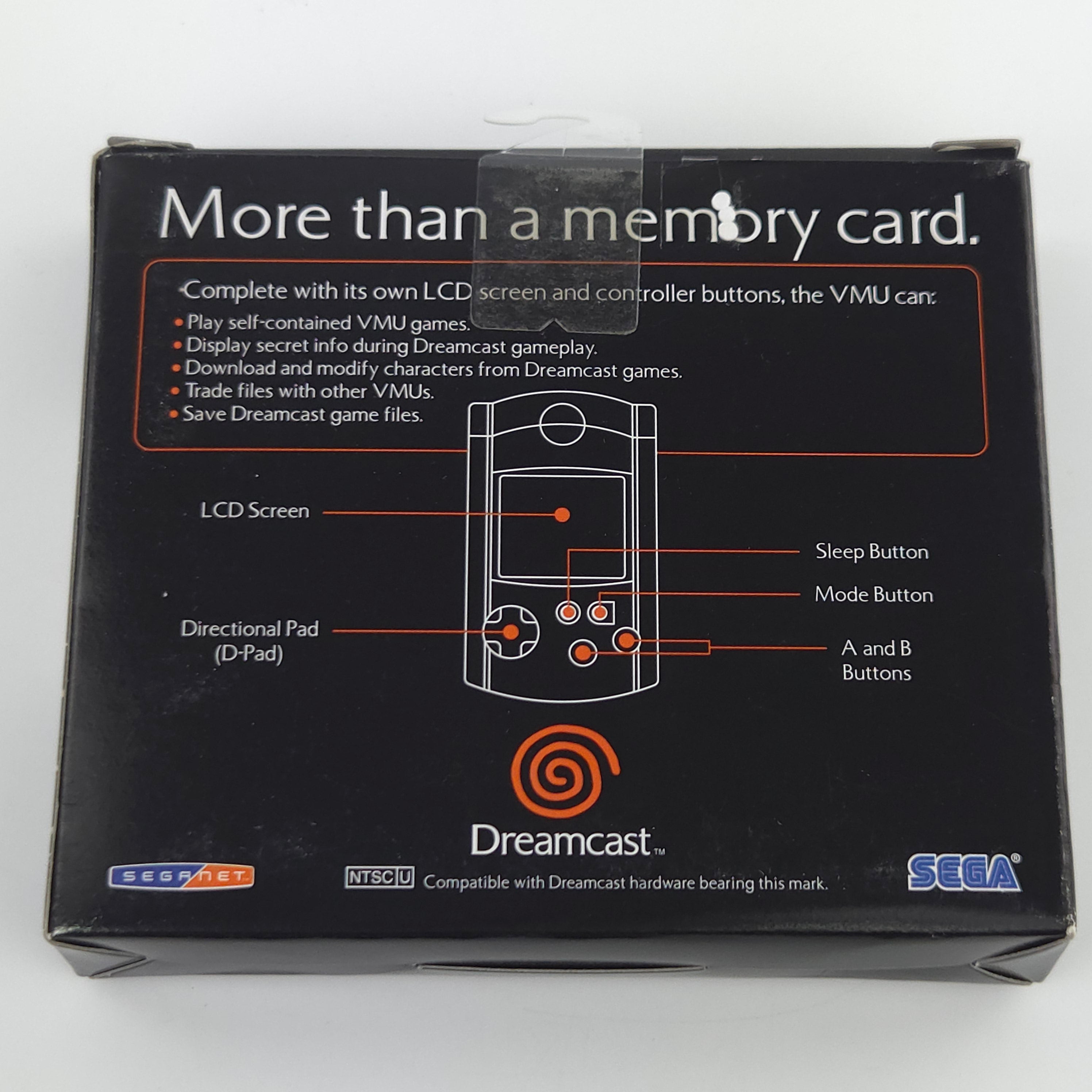 Sega Dreamcast Zubehör – Original VMU Transparent Schwarz