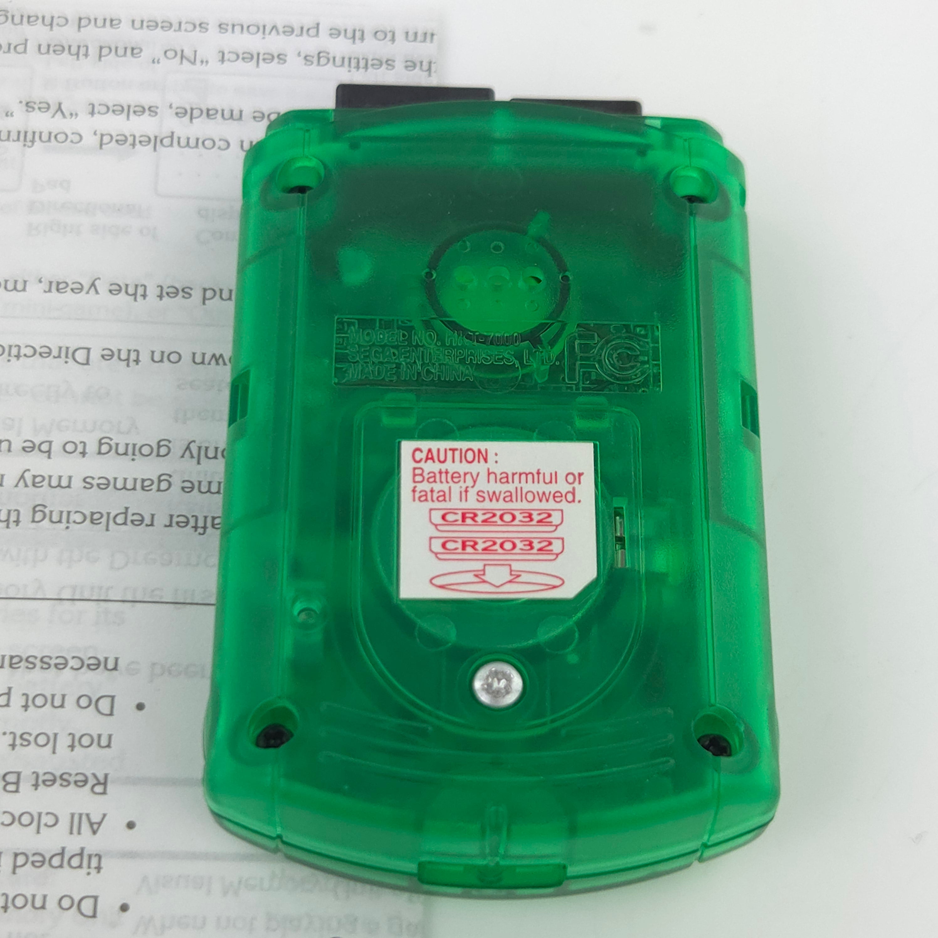 Sega Dreamcast Zubehör – Original VMU Transparent Grün