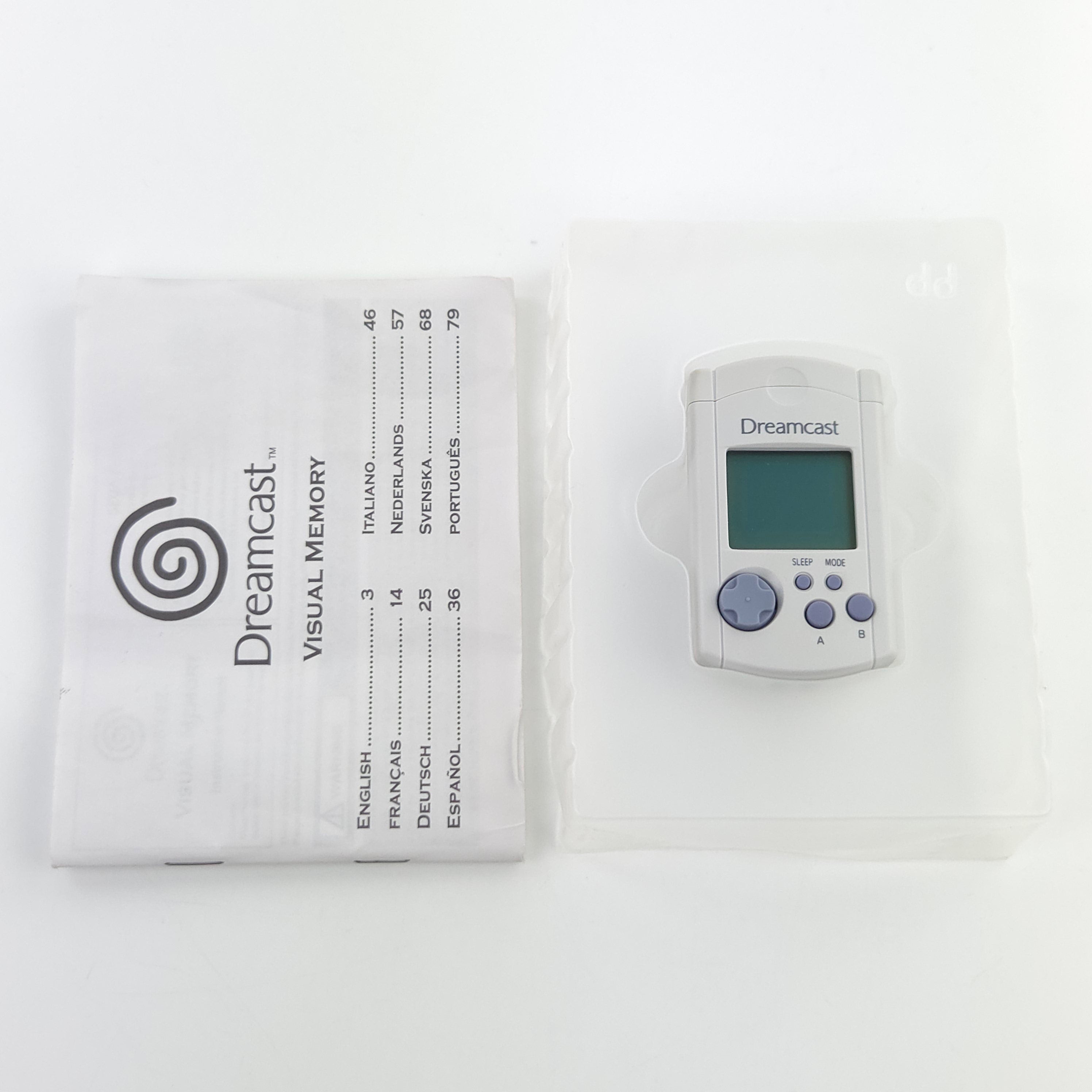 Sega Dreamcast Zubehör – Visual Memory Unit Grau OVP