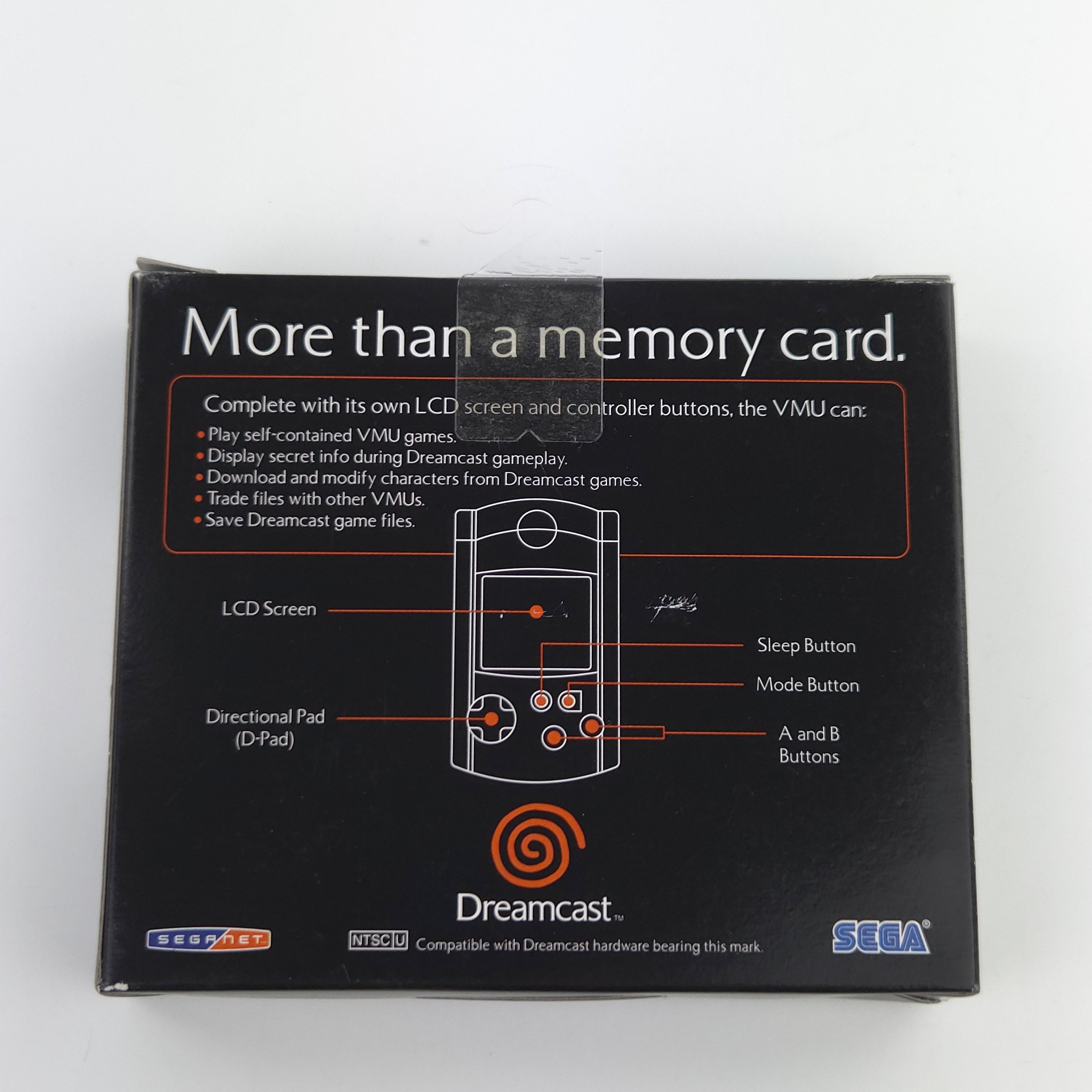 Sega Dreamcast Zubehör – Visual Memory Unit Blau OVP