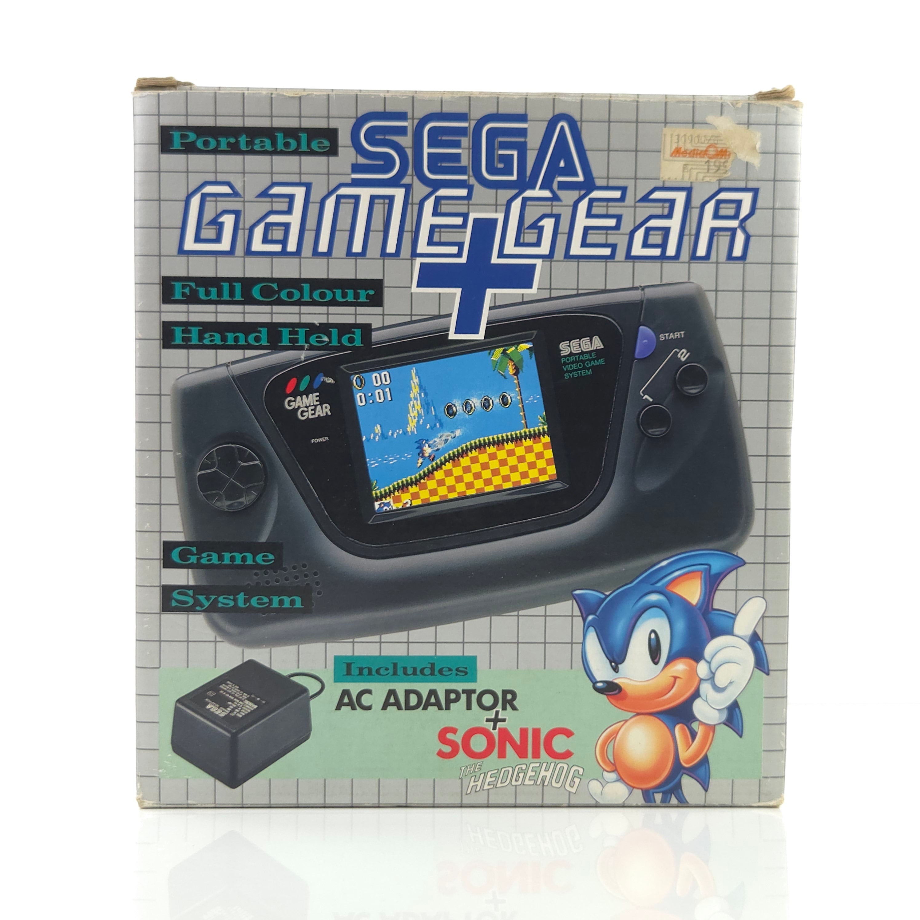 Sega Game Gear Konsole Set Defekt Sonic OVP PAL