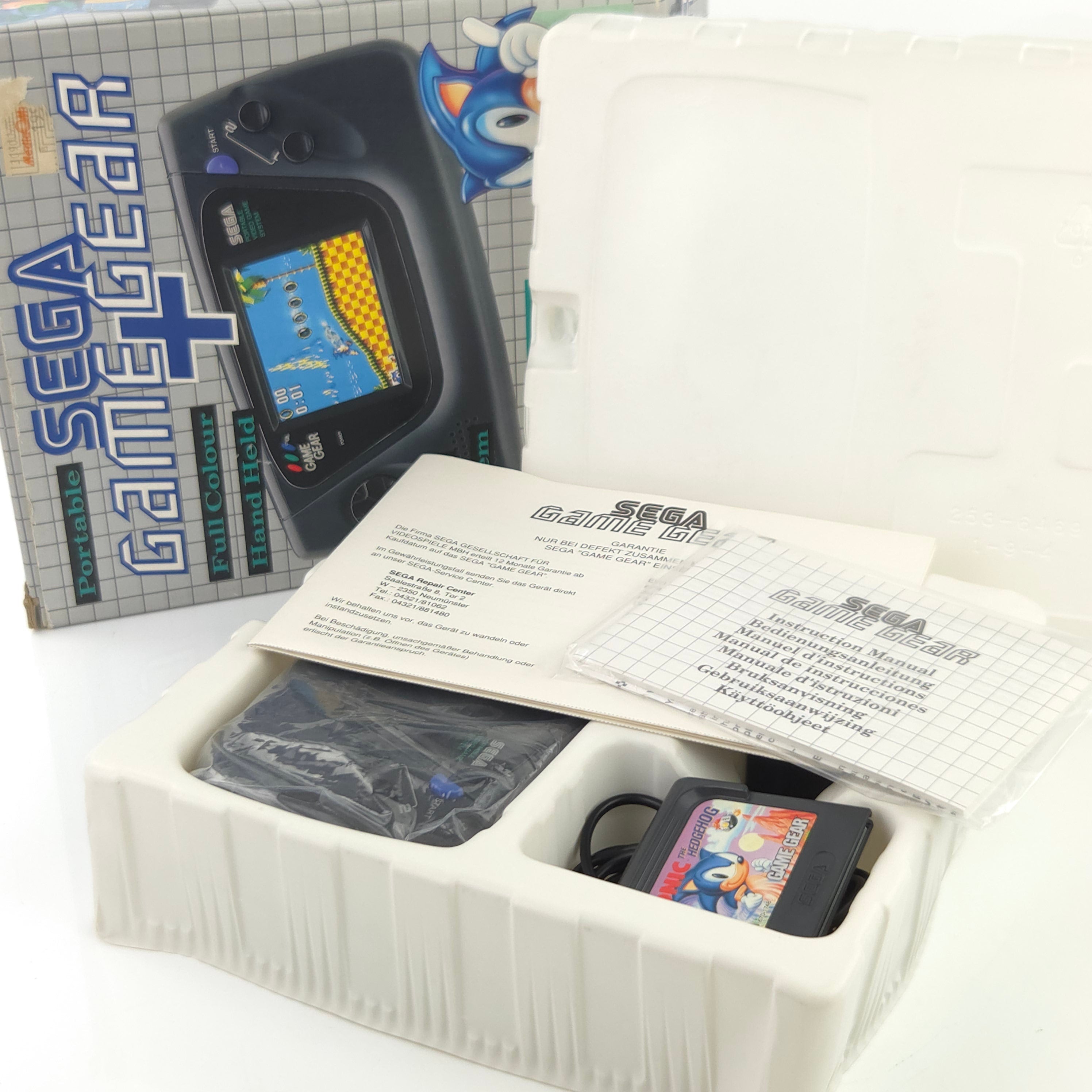 Sega Game Gear Konsole Set Defekt Sonic OVP PAL