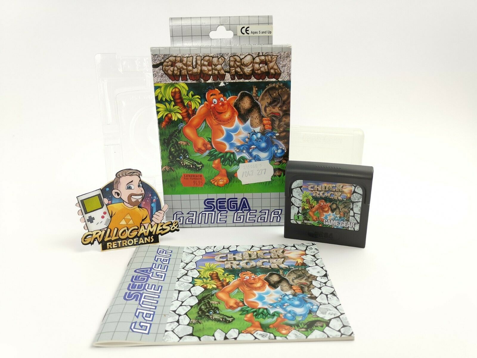 Sega Game Gear Spiel – Chuck Rock OVP PAL