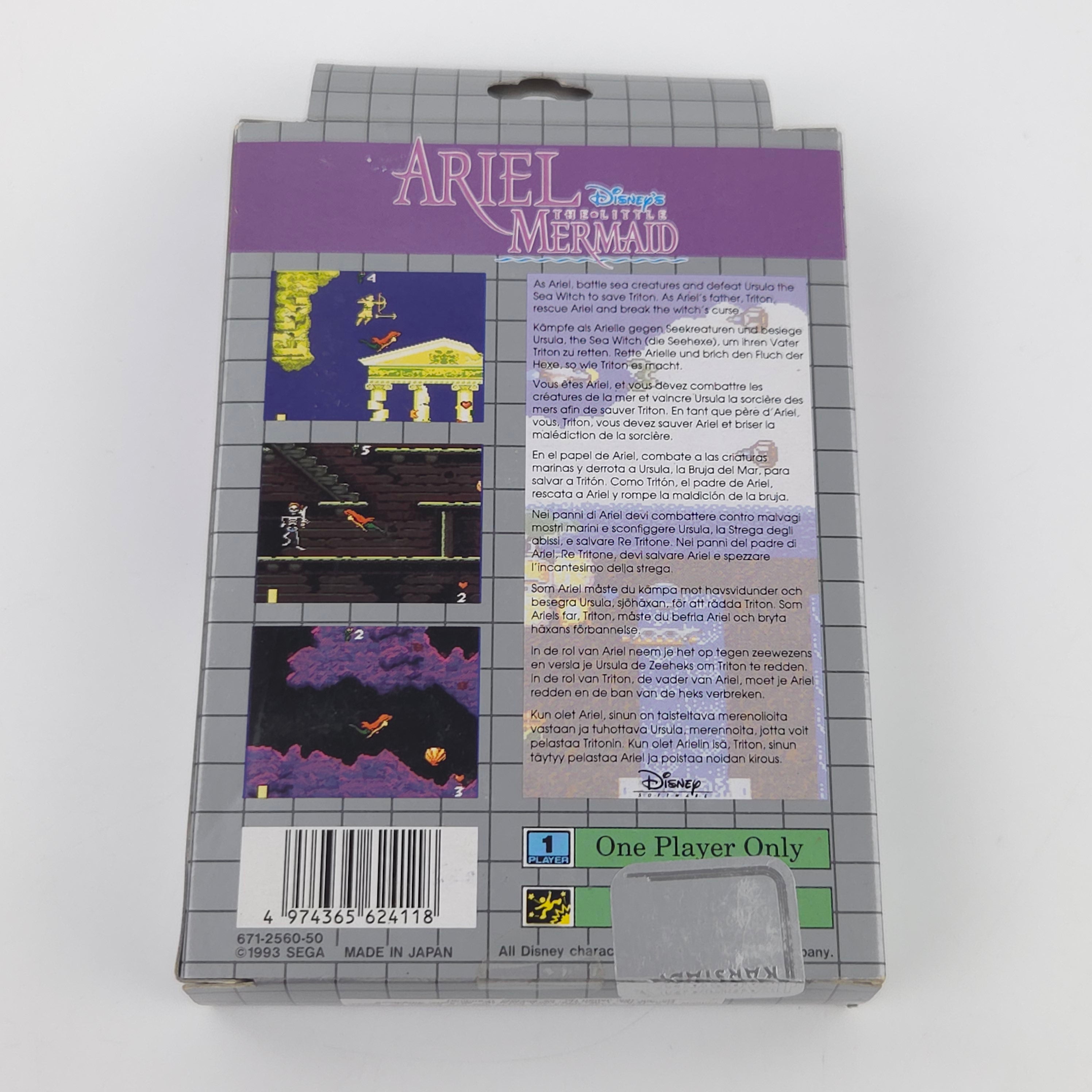 Sega Game Gear Spiel – Disneys Ariel OVP (PAL)