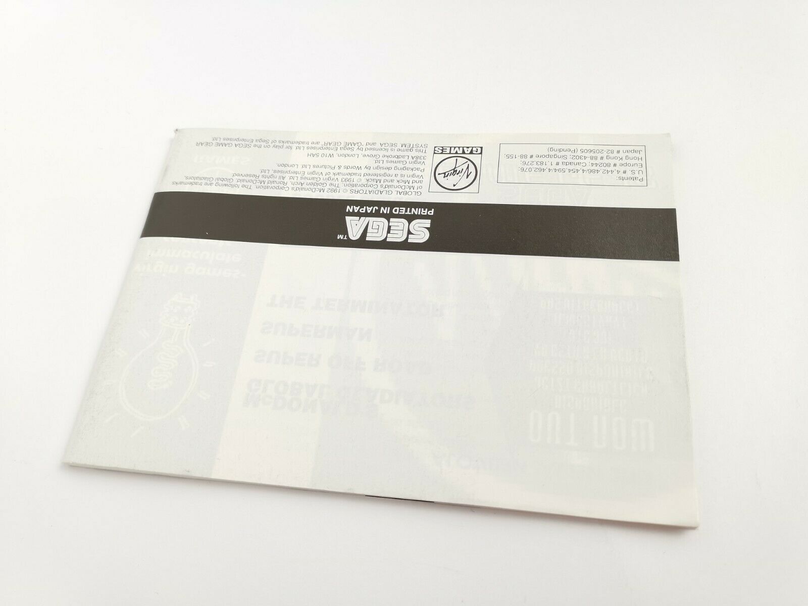 Sega Game Gear Spiel – Global Gladiators OVP PAL