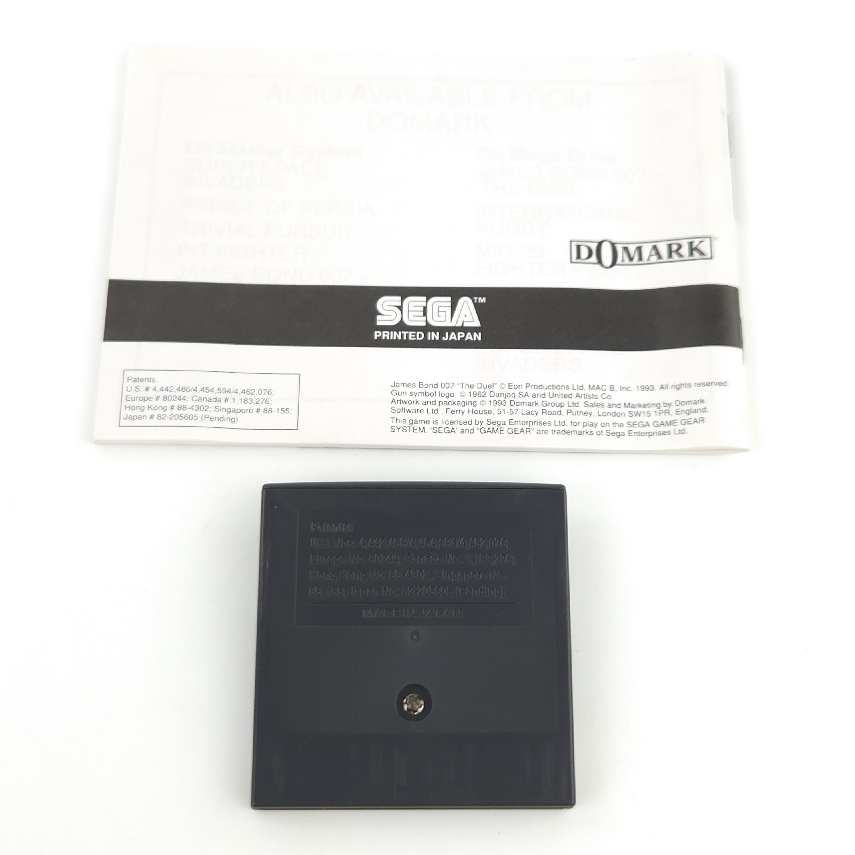 Sega Game Gear Spiel James Bond 007 The Duel OVP