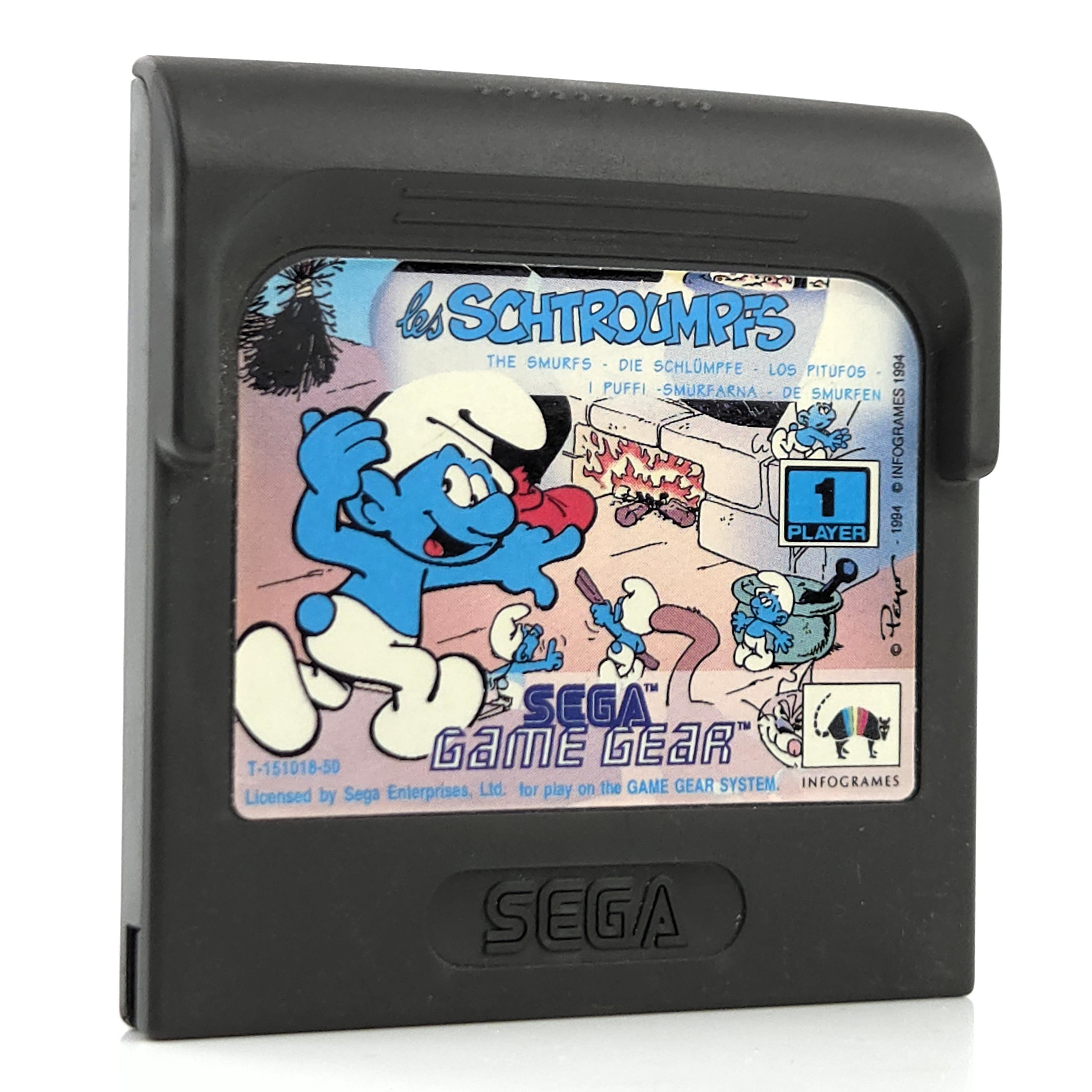 Sega Game Gear Spiel Die Schlümpfe PAL