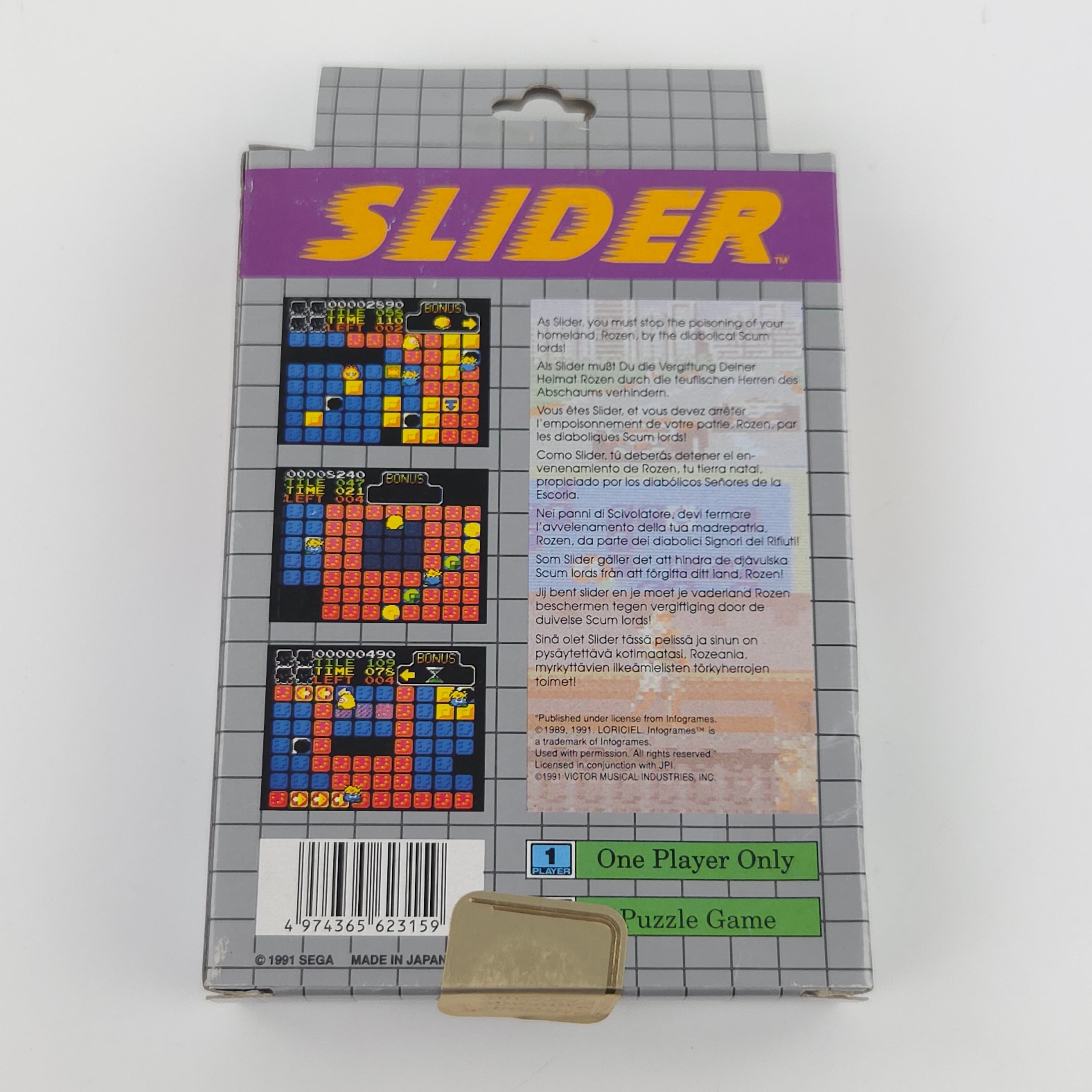 Sega Game Gear Spiel – Slider (OVP PAL)