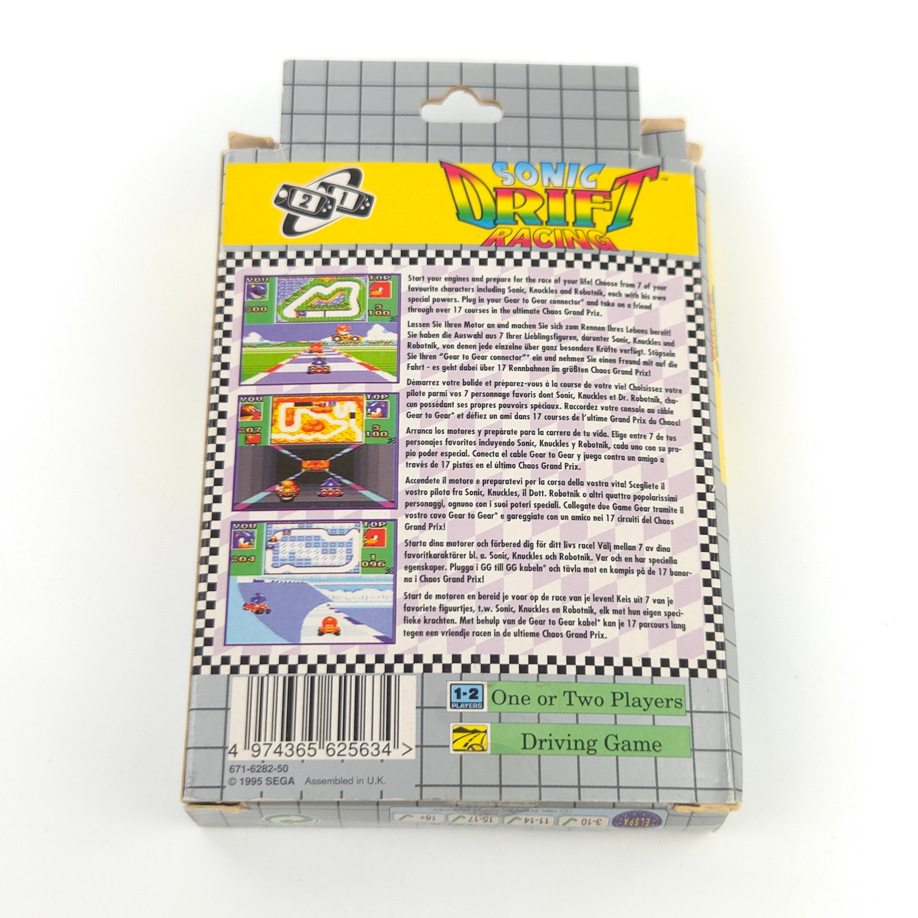 Sega Game Gear Spiel Sonic Drift OVP PAL