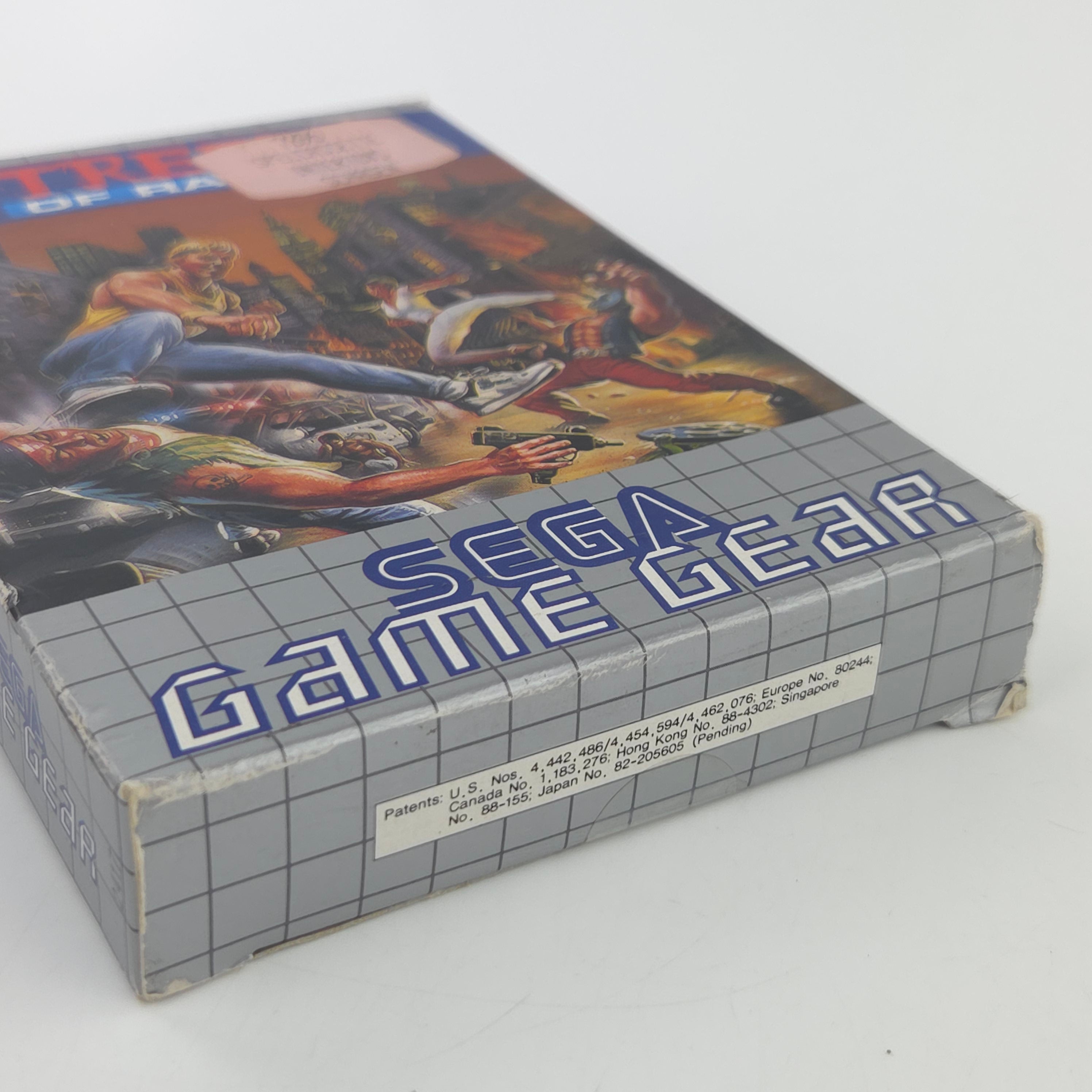 Sega Game Gear Spiel: Streets of Rage - Modul Anleitung OVP (PAL EUR 1992)