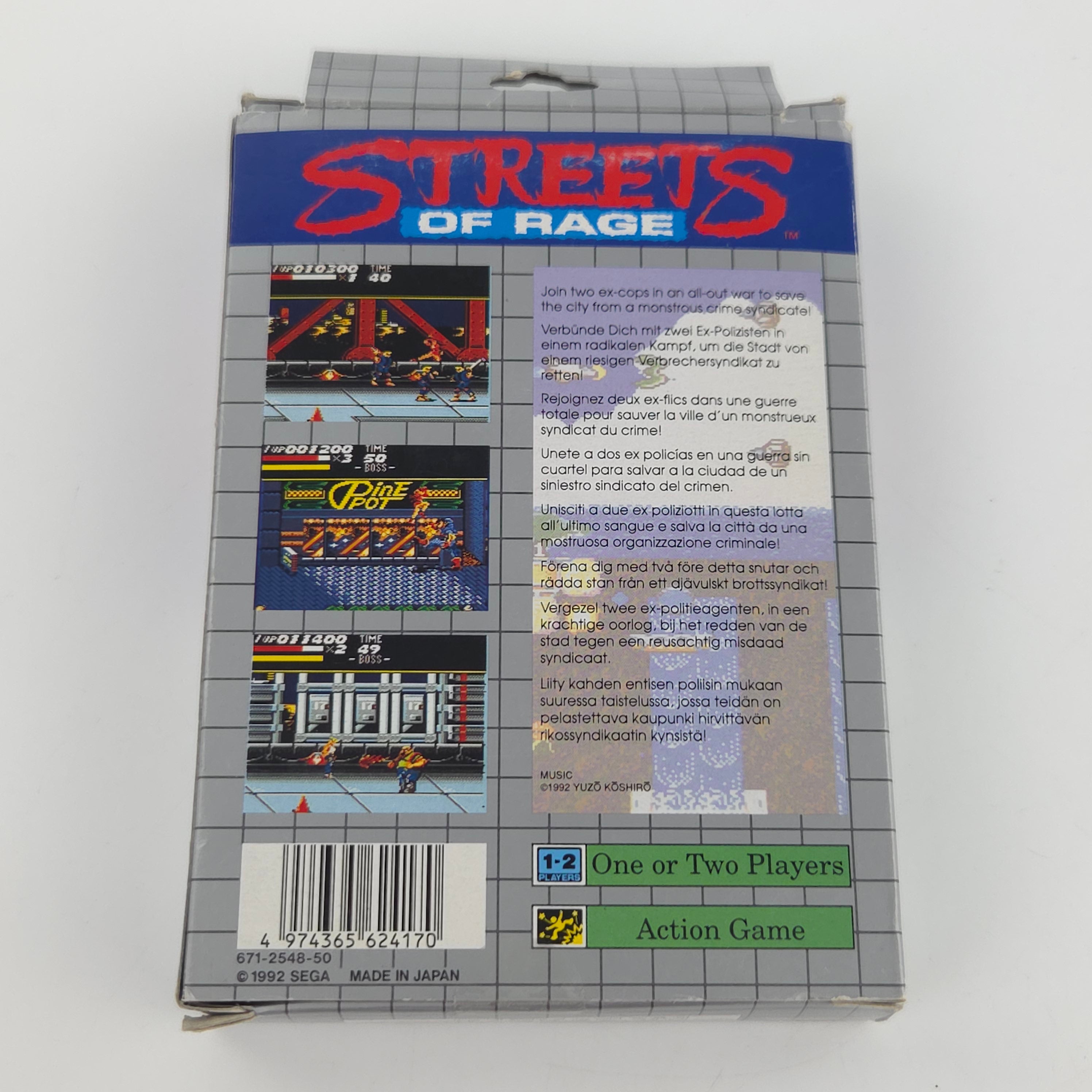 Sega Game Gear Spiel: Streets of Rage - Modul Anleitung OVP (PAL EUR 1992)
