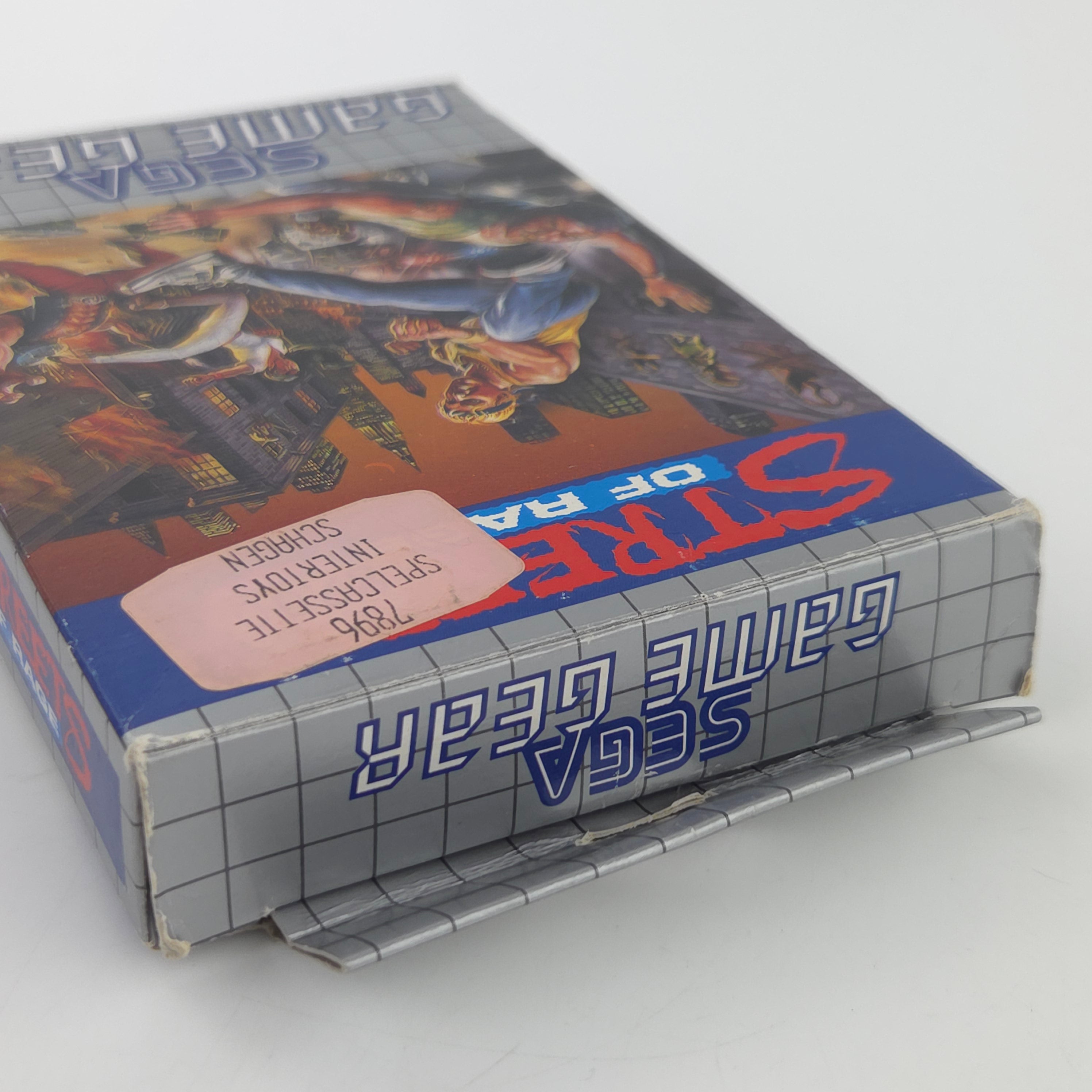 Sega Game Gear Spiel: Streets of Rage - Modul Anleitung OVP (PAL EUR 1992)