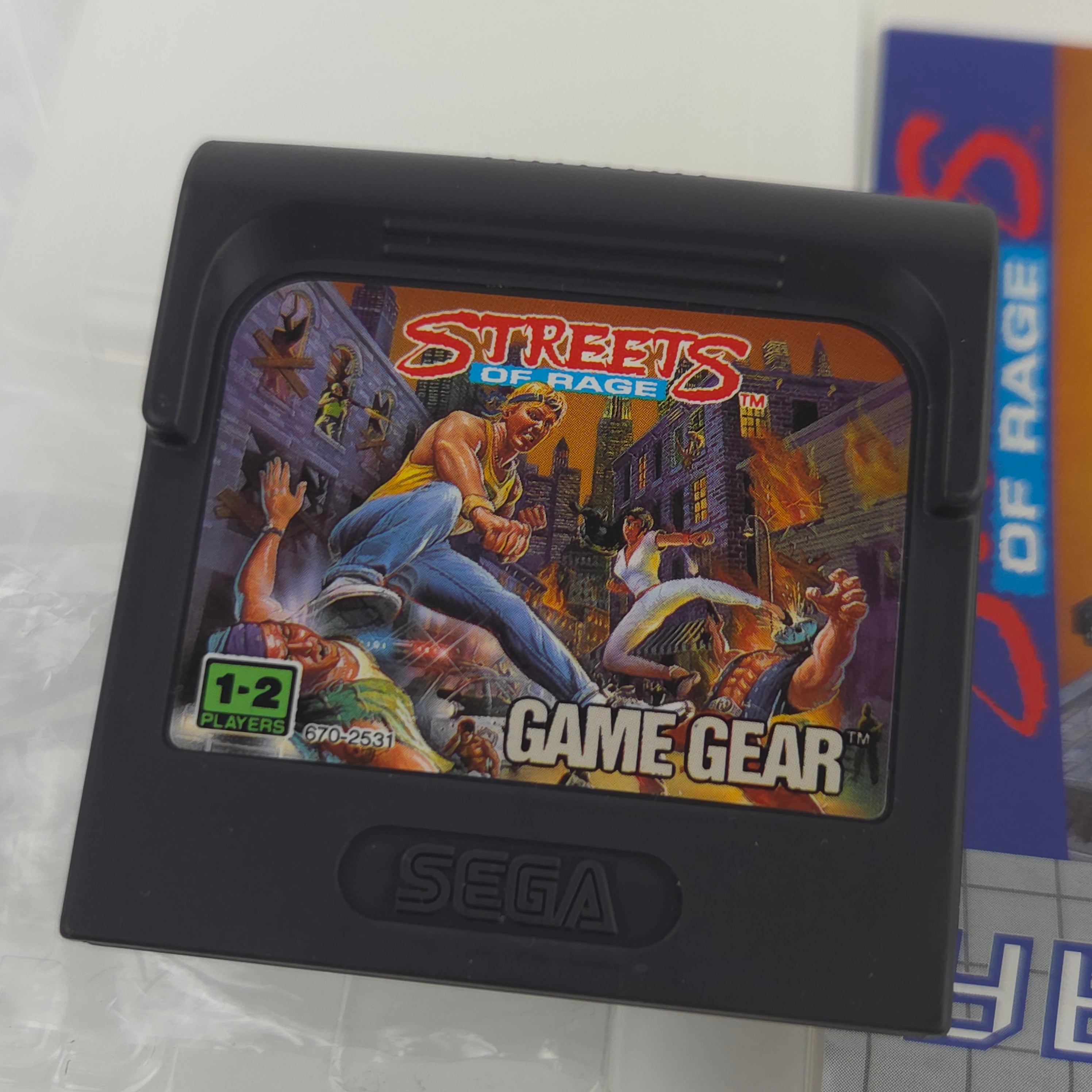 Sega Game Gear Spiel: Streets of Rage - Modul Anleitung OVP (PAL EUR 1992)
