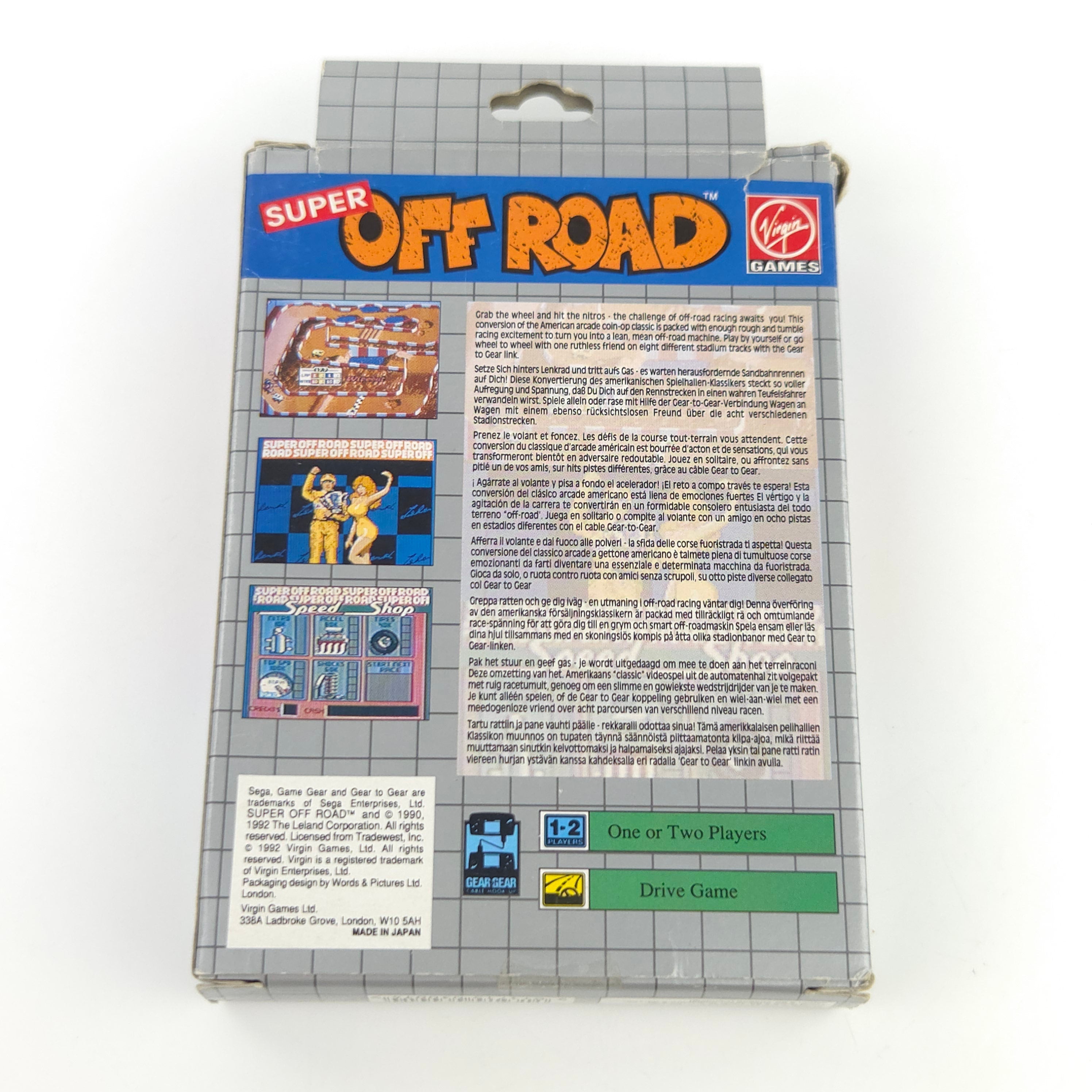 Sega Game Gear Spiel Super Off Road OVP PAL