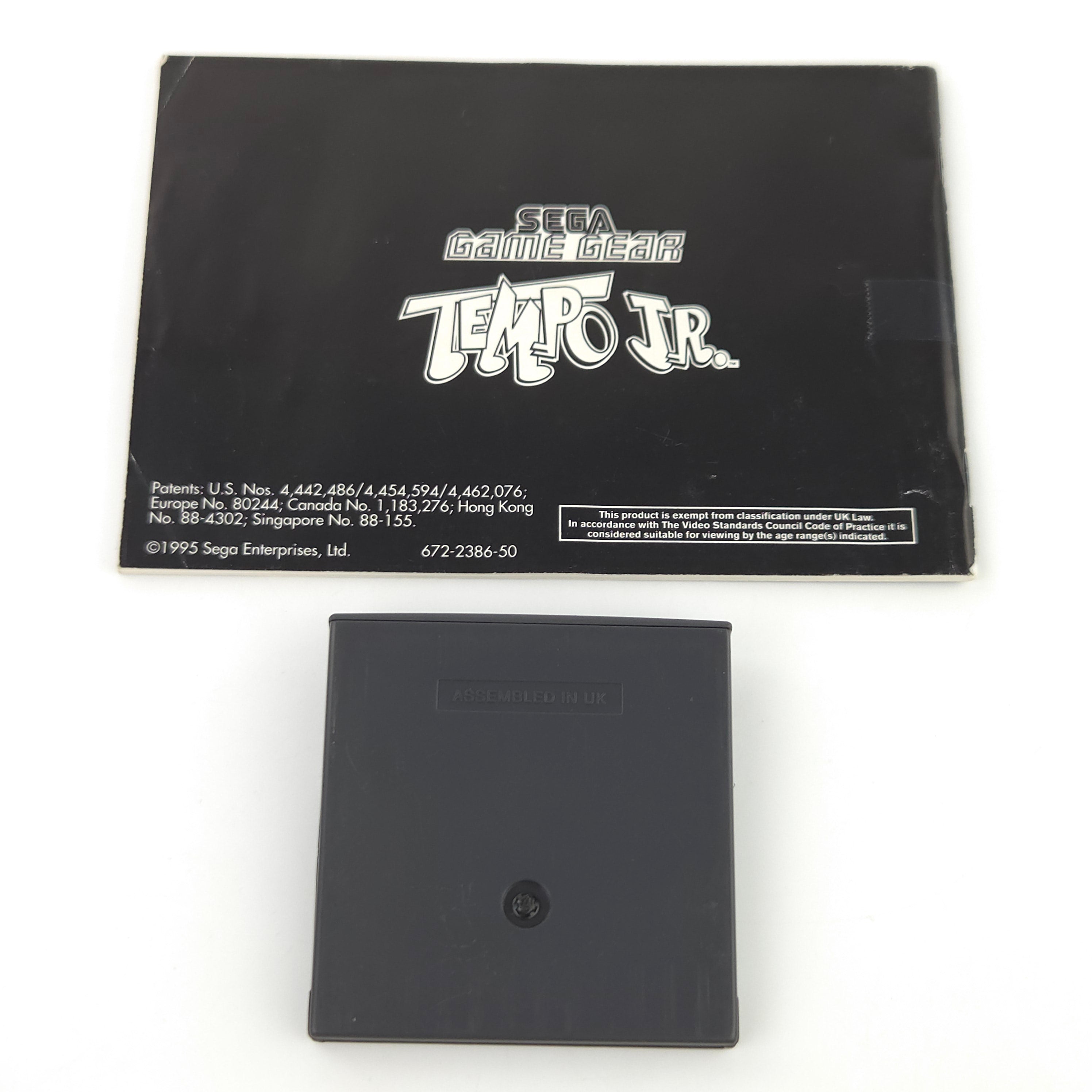 Sega Game Gear Spiel Tempo JR OVP PAL