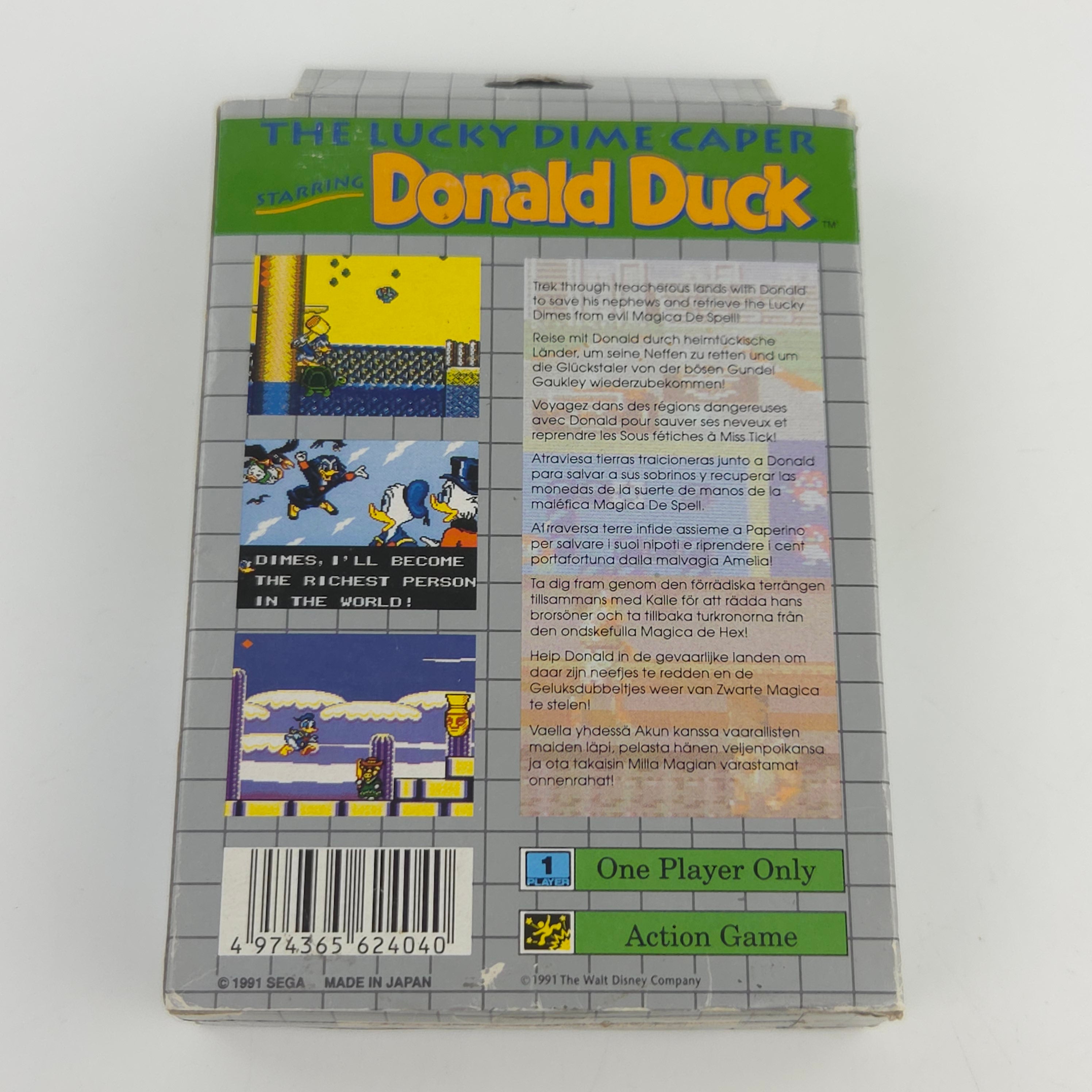 Sega Game Gear Spiel: The Lucky Dime Caper starring Donald Duck - OVP (PAL EUR)