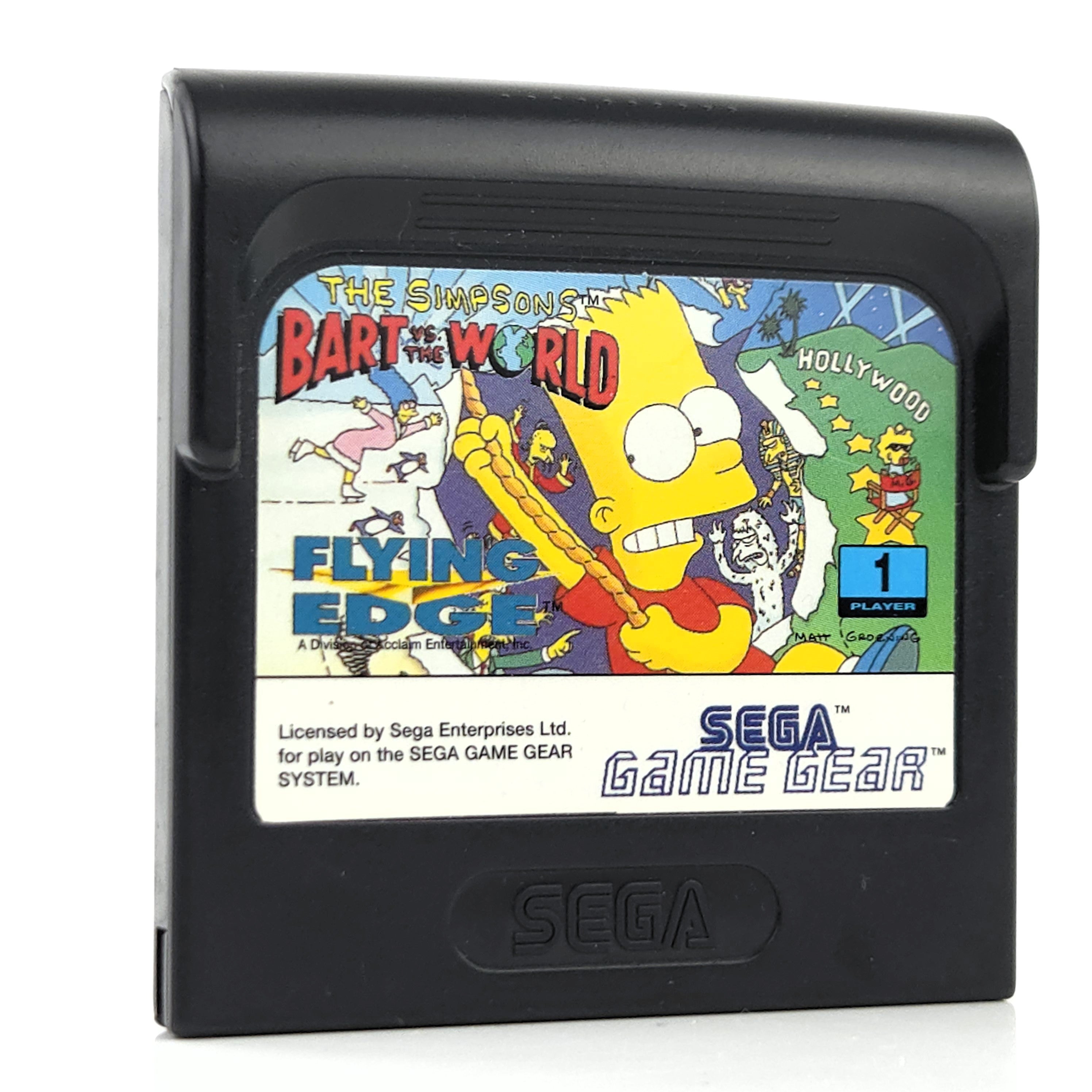 Sega Game Gear Spiel: The Simpsons Bart vs the World - Modul PAL Cartridge