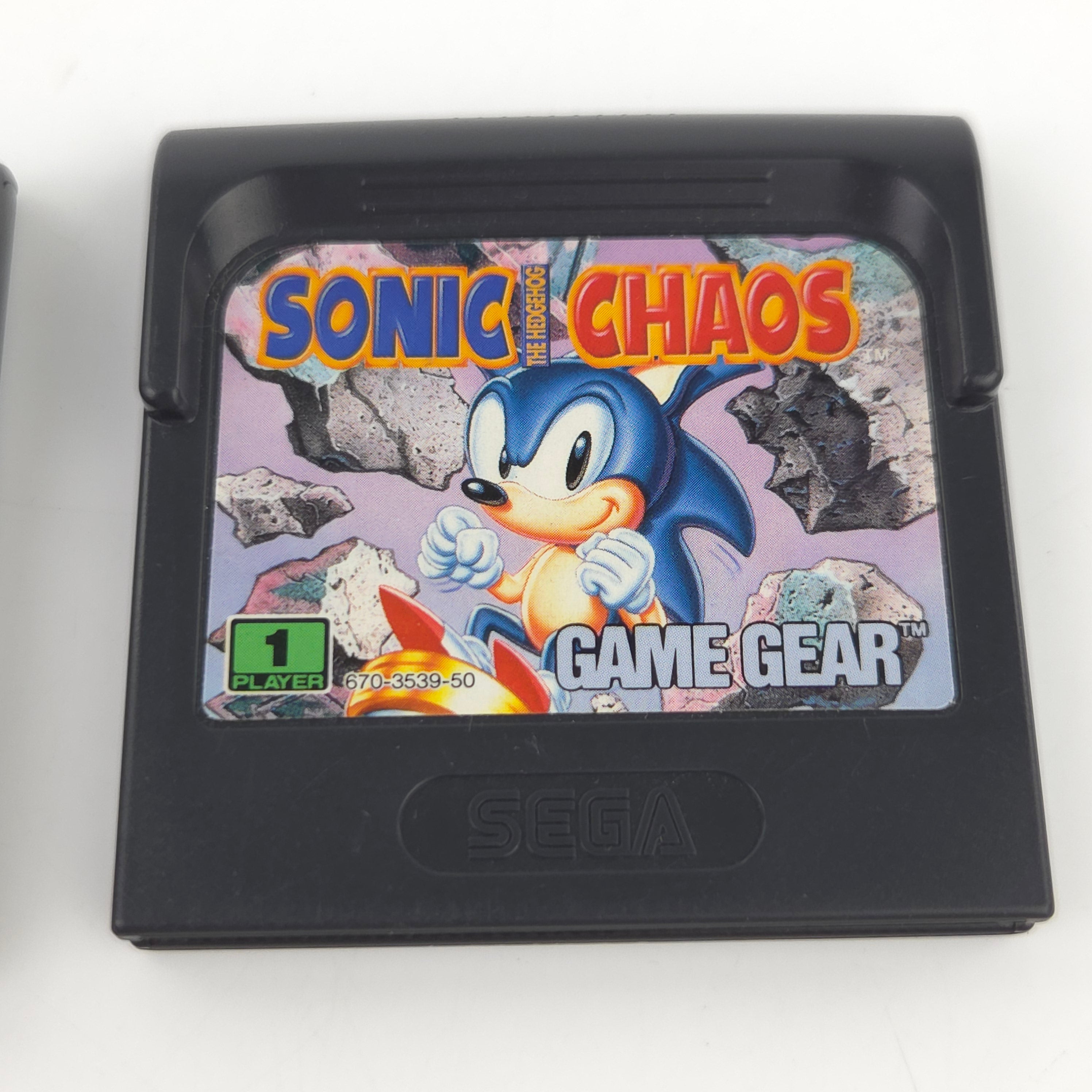 Sega Game Gear Spiele Sonic Chaos und The Hedgehog