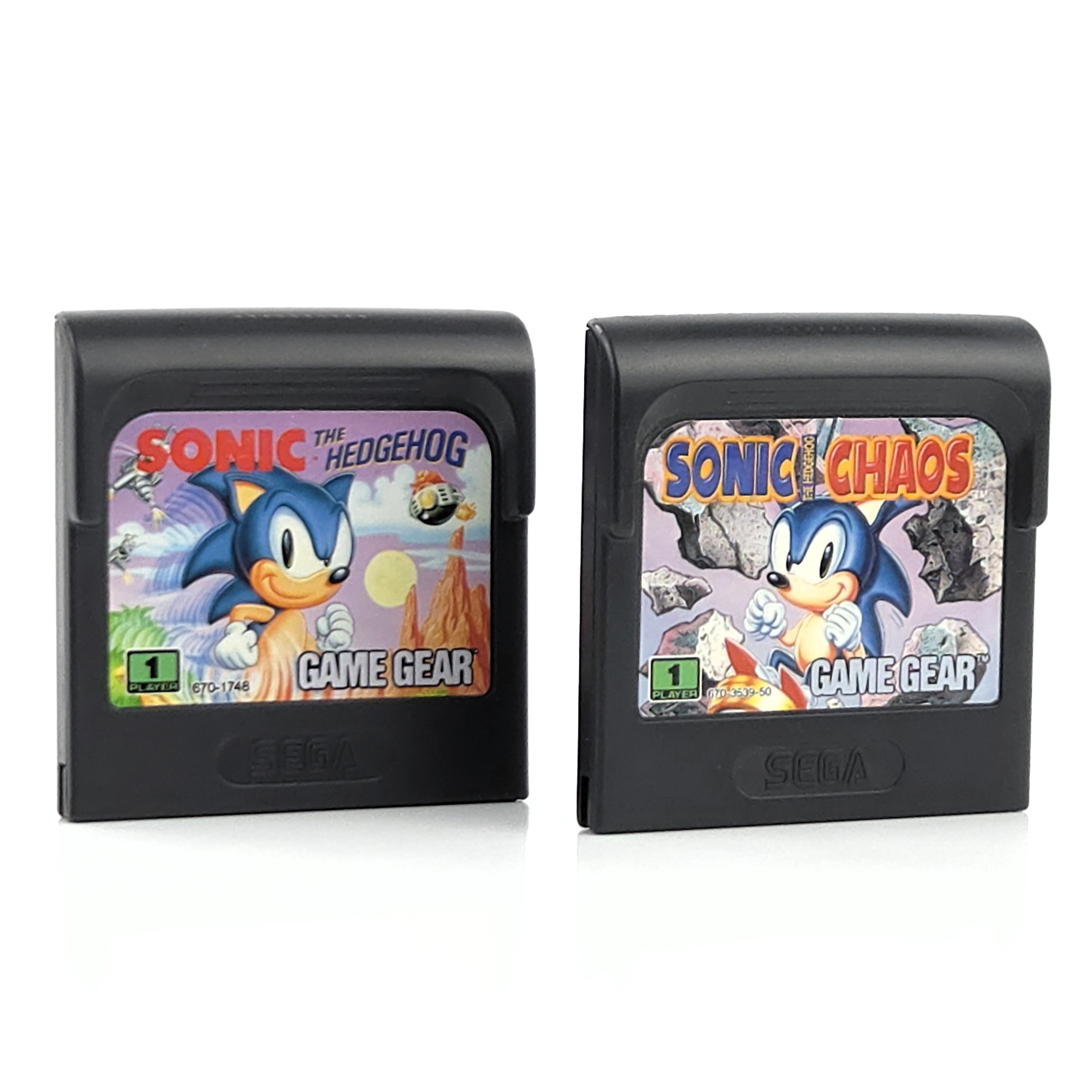 Sega Game Gear Spiele Sonic Chaos und The Hedgehog