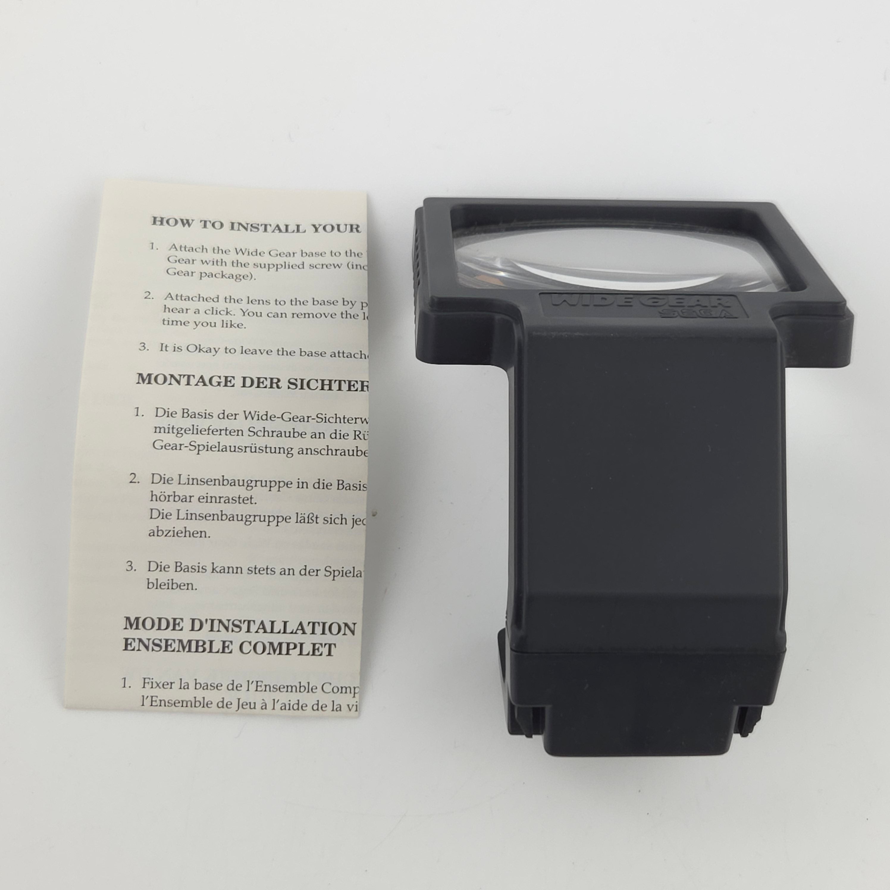 Sega Game Gear Zubehör Wide Gear Bildschirmlupe OVP PAL