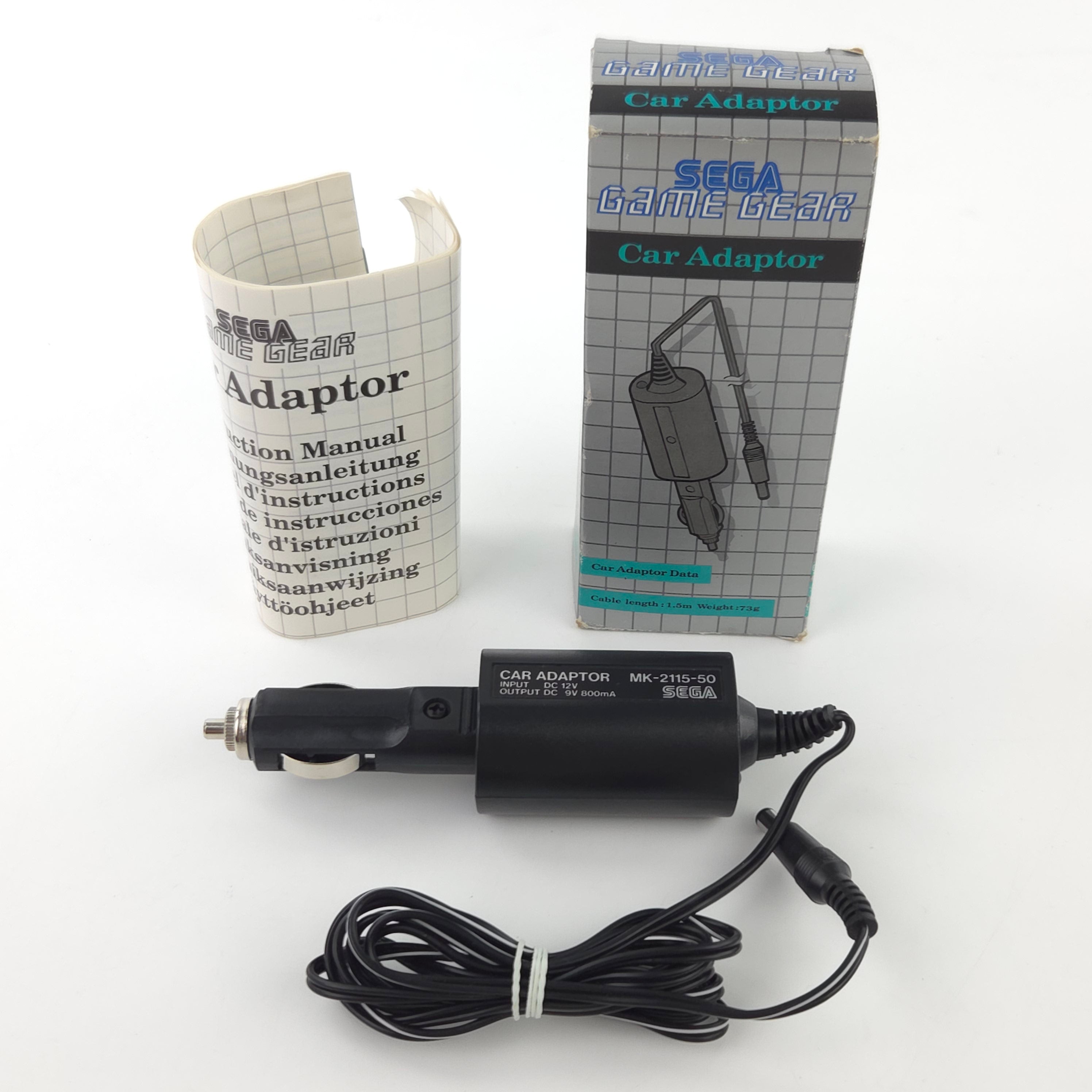Sega Game Gear Zubehör Car Adapter OVP PAL
