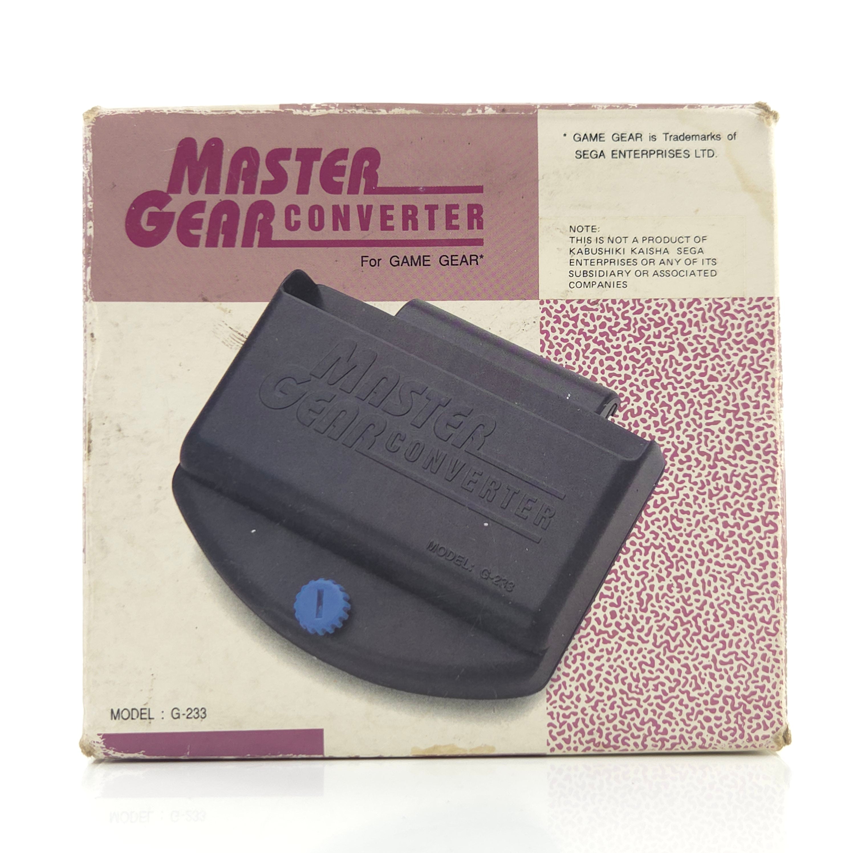 Sega Game Gear Zubehör Master Gear Converter OVP PAL