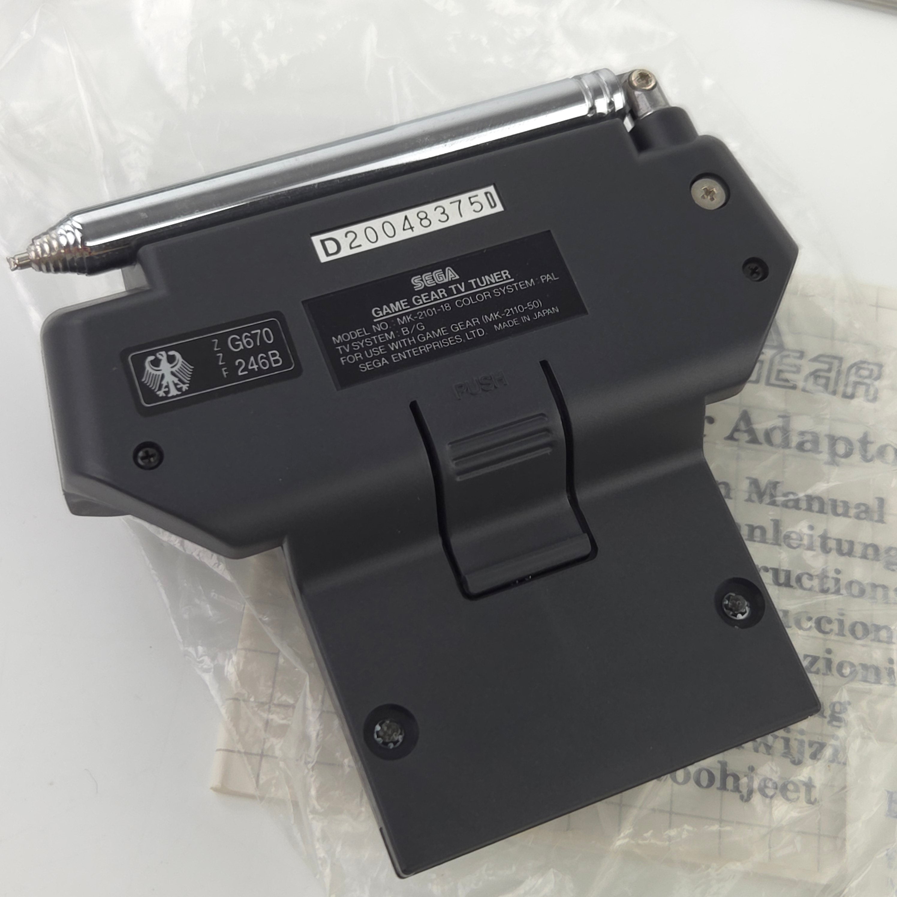 Sega Game Gear Zubehör TV Tuner Pack OVP PAL