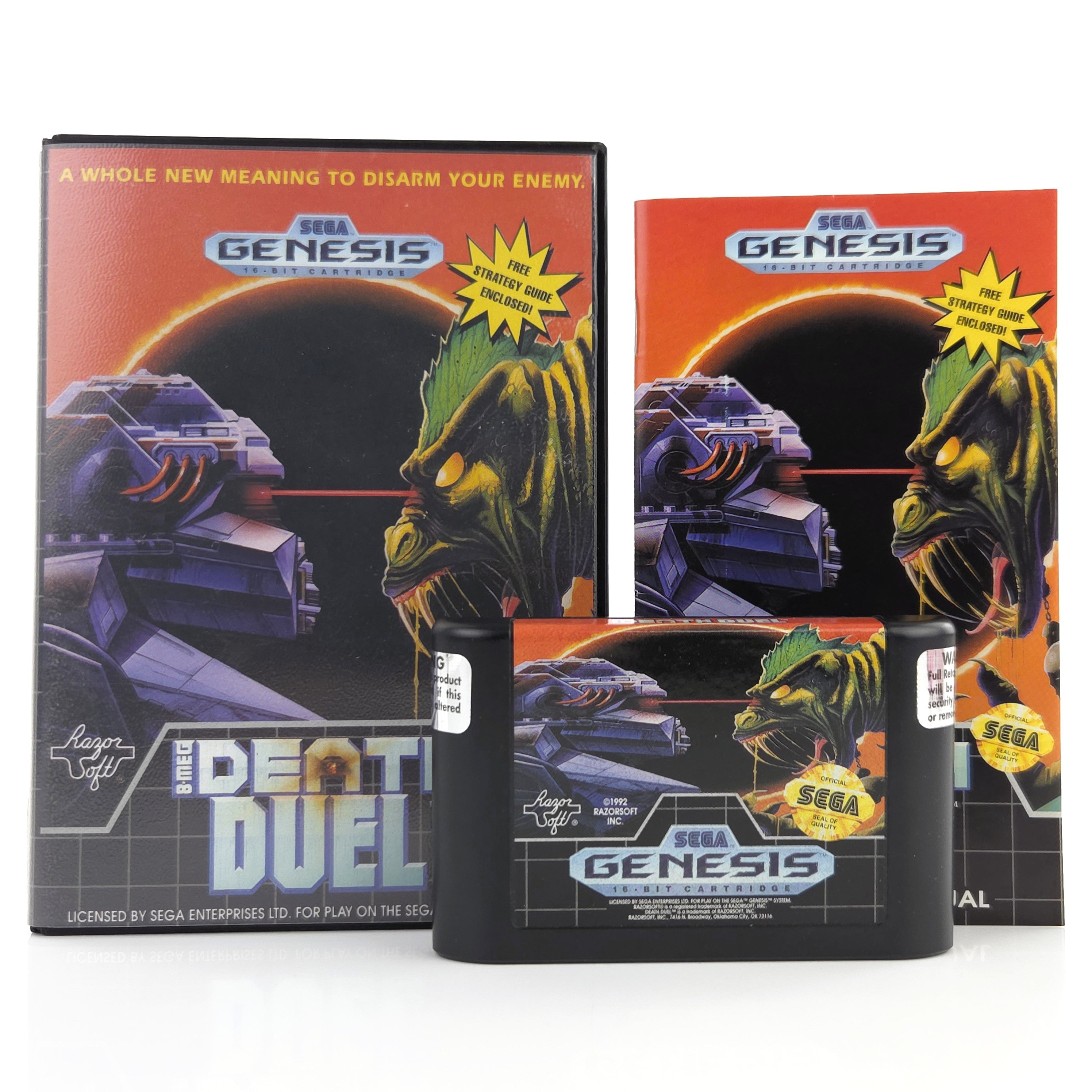 Sega Genesis Spiel Death Duel MD OVP NTSC USA Sehr gut
