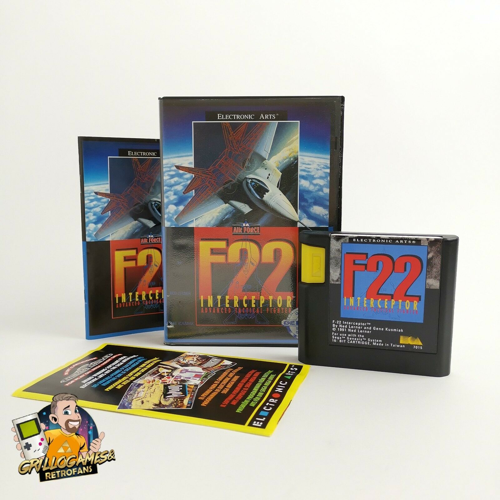 Sega Genesis Spiel – Air Force F22 Interceptor (OVP USA)