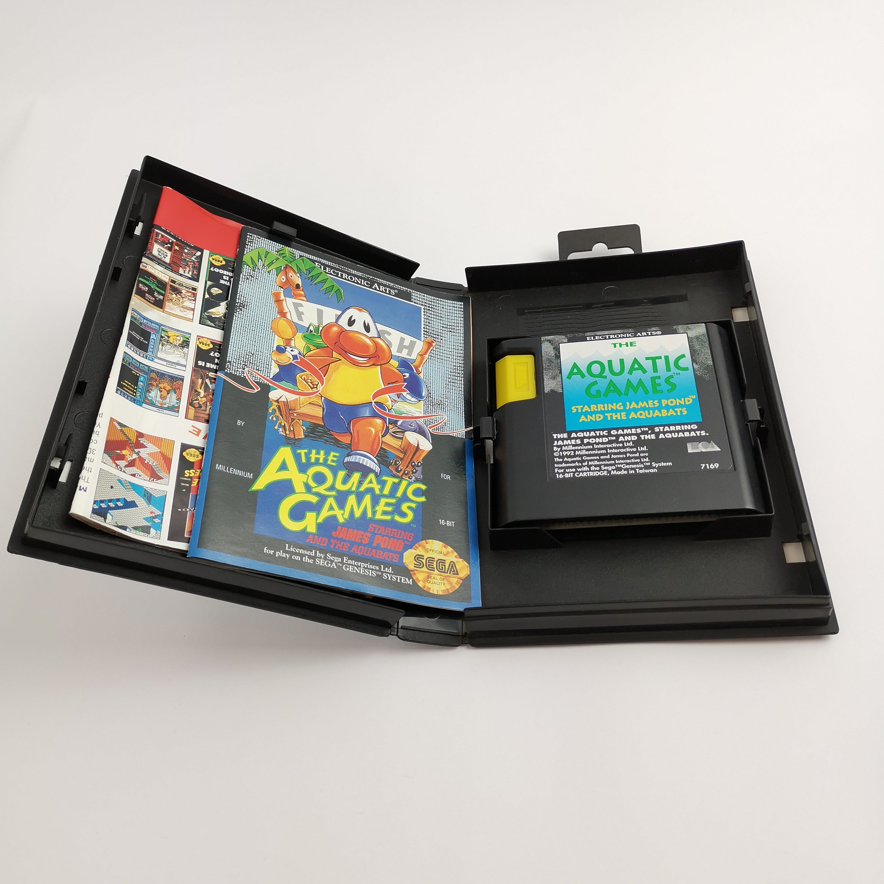 Sega Genesis Spiel ’ The Aquatic Games ’ Mega Drive NTSC-U/C USA | OVP