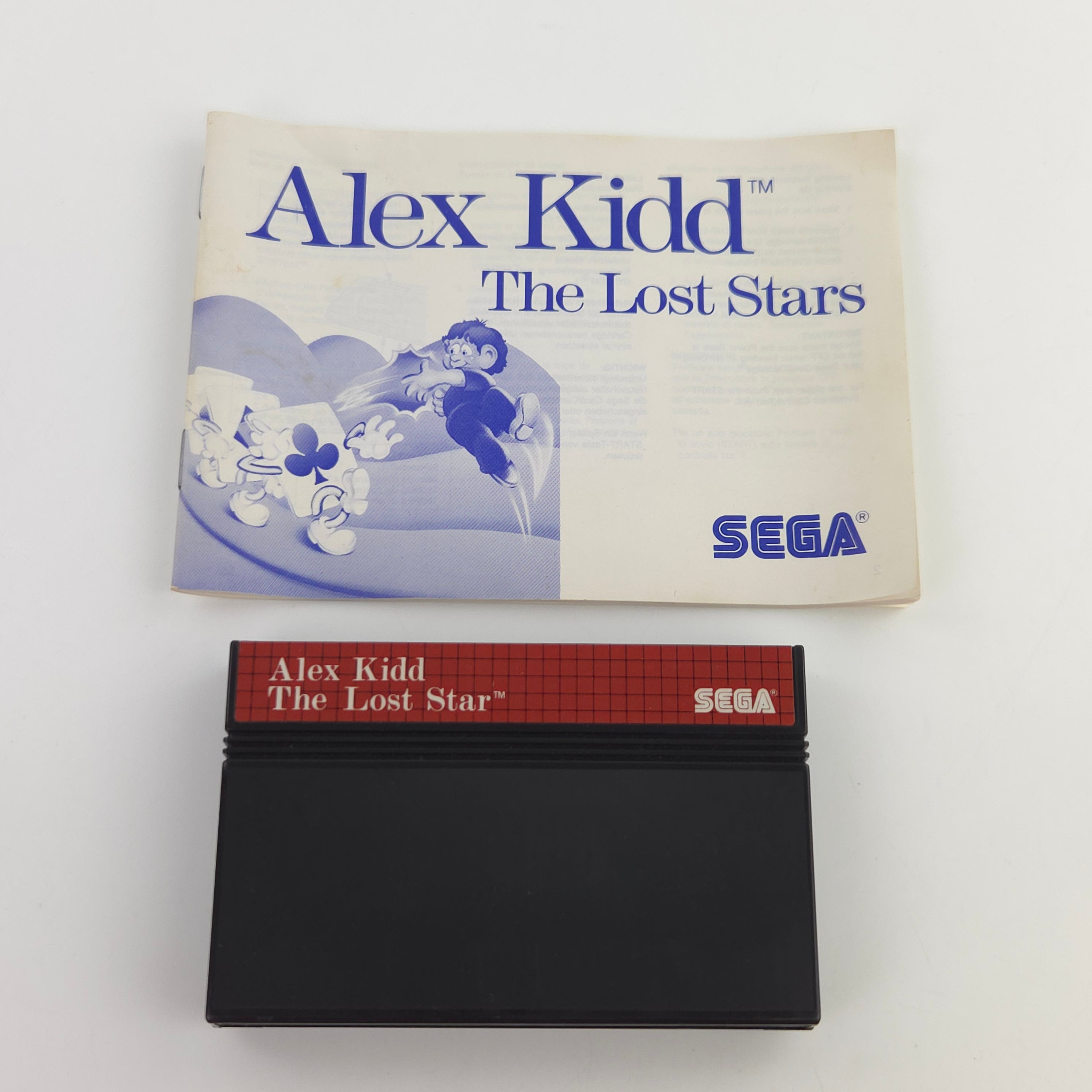 Sega Master System Spiel Alex Kidd Lost Stars OVP PAL