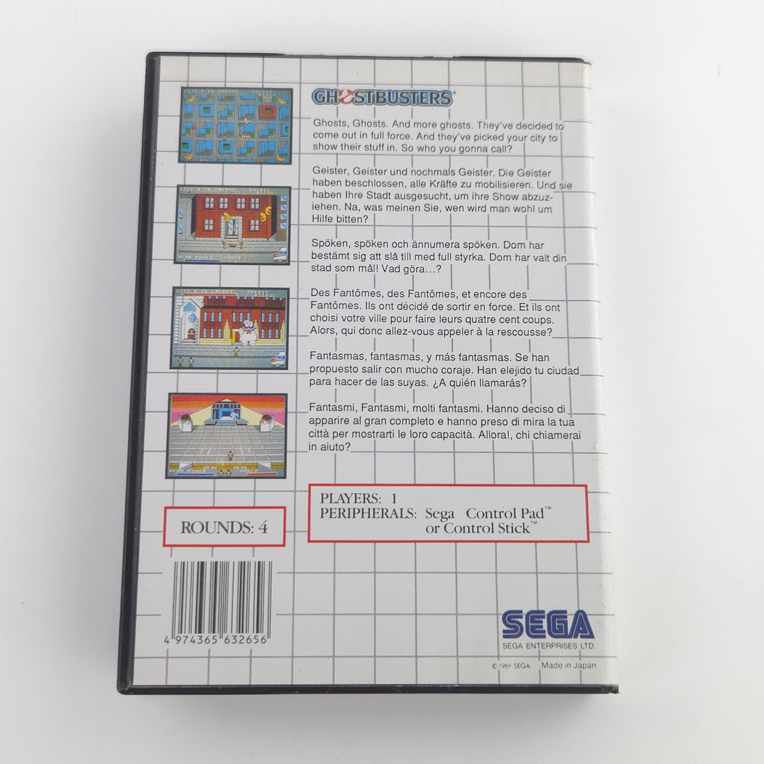 Sega Master System Spiel Ghostbusters OVP PAL Komplett