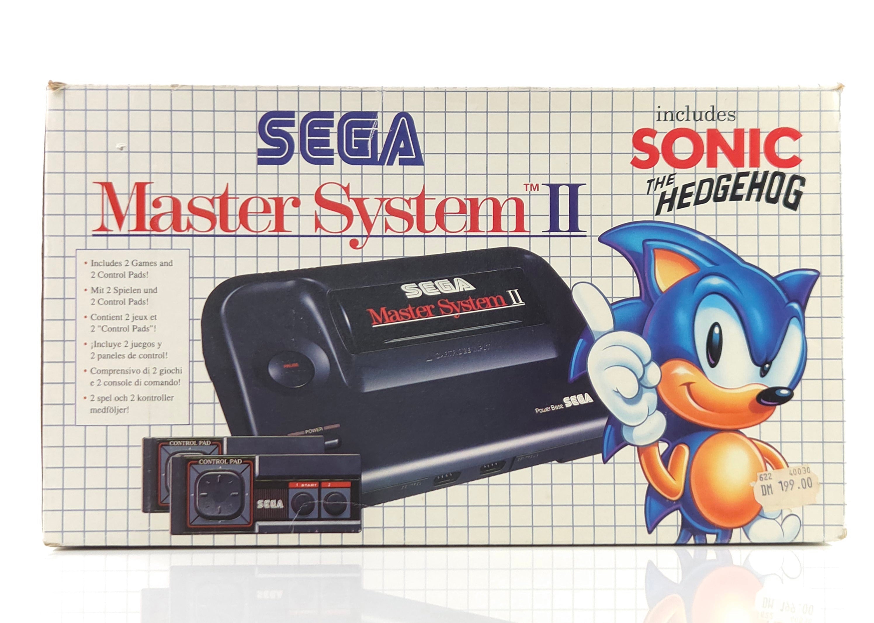 Sega Master System II Konsole Sonic OVP PAL